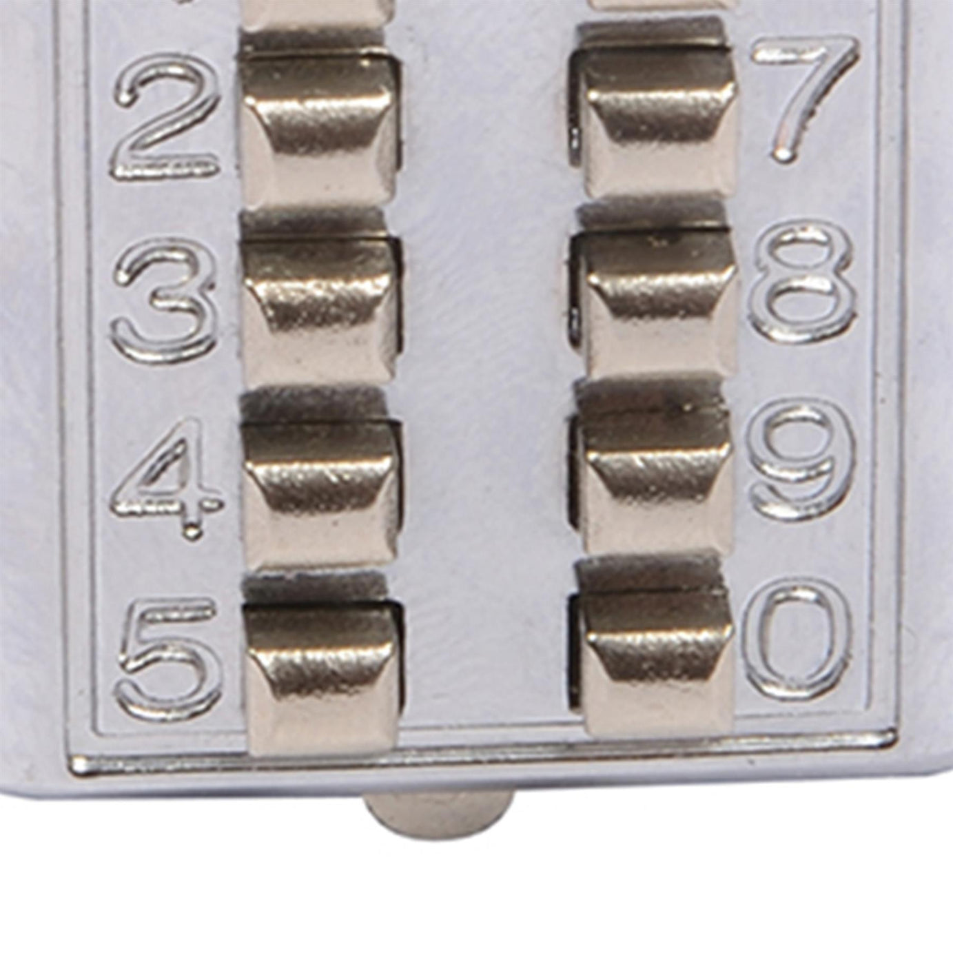 10-Digit Digital Combination Padlock - 38mm Steel Shackle Zinc Alloy Cylinder