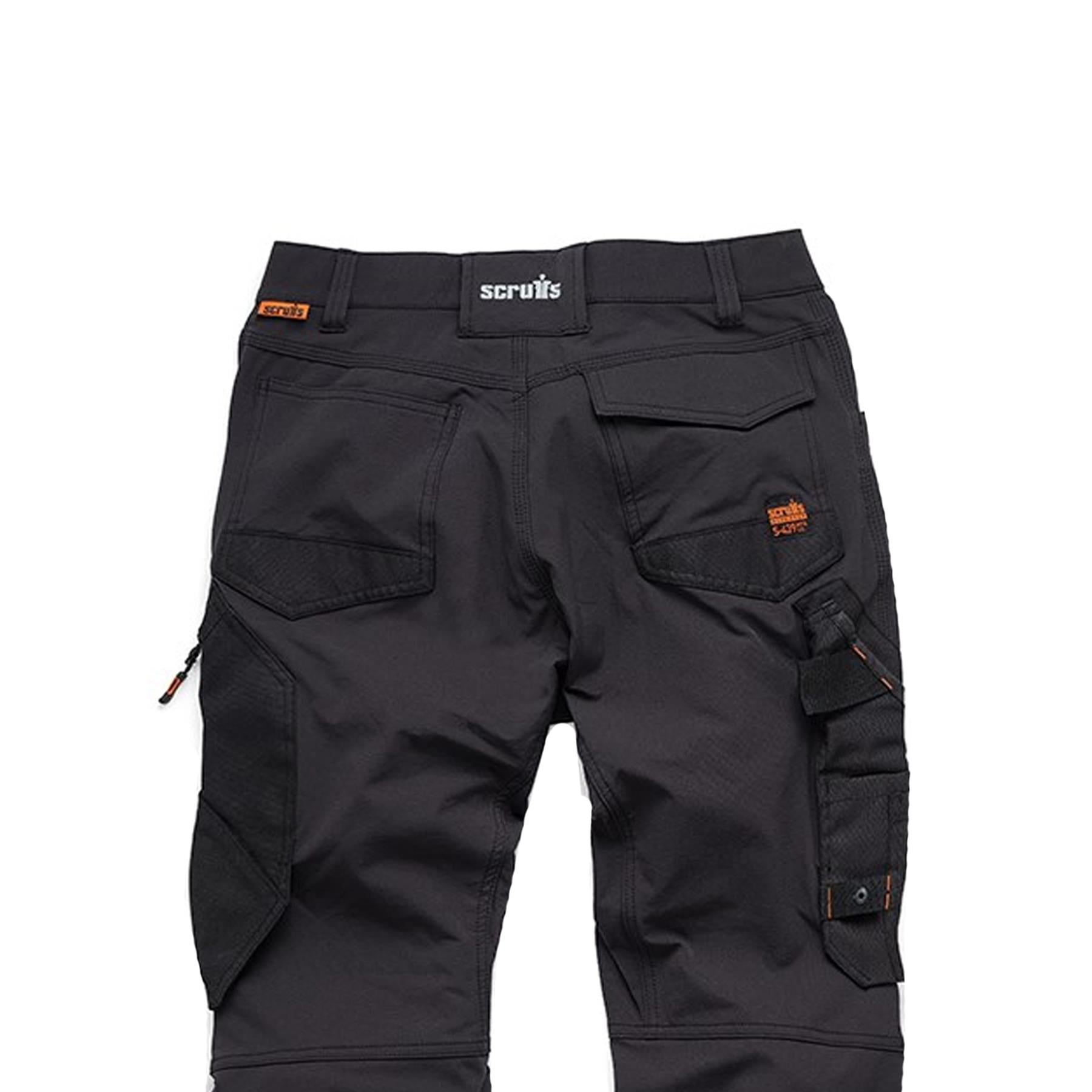 Scruffs Work Trouser Pro Flex Plus Lightweight Hard Wearing Black 36S