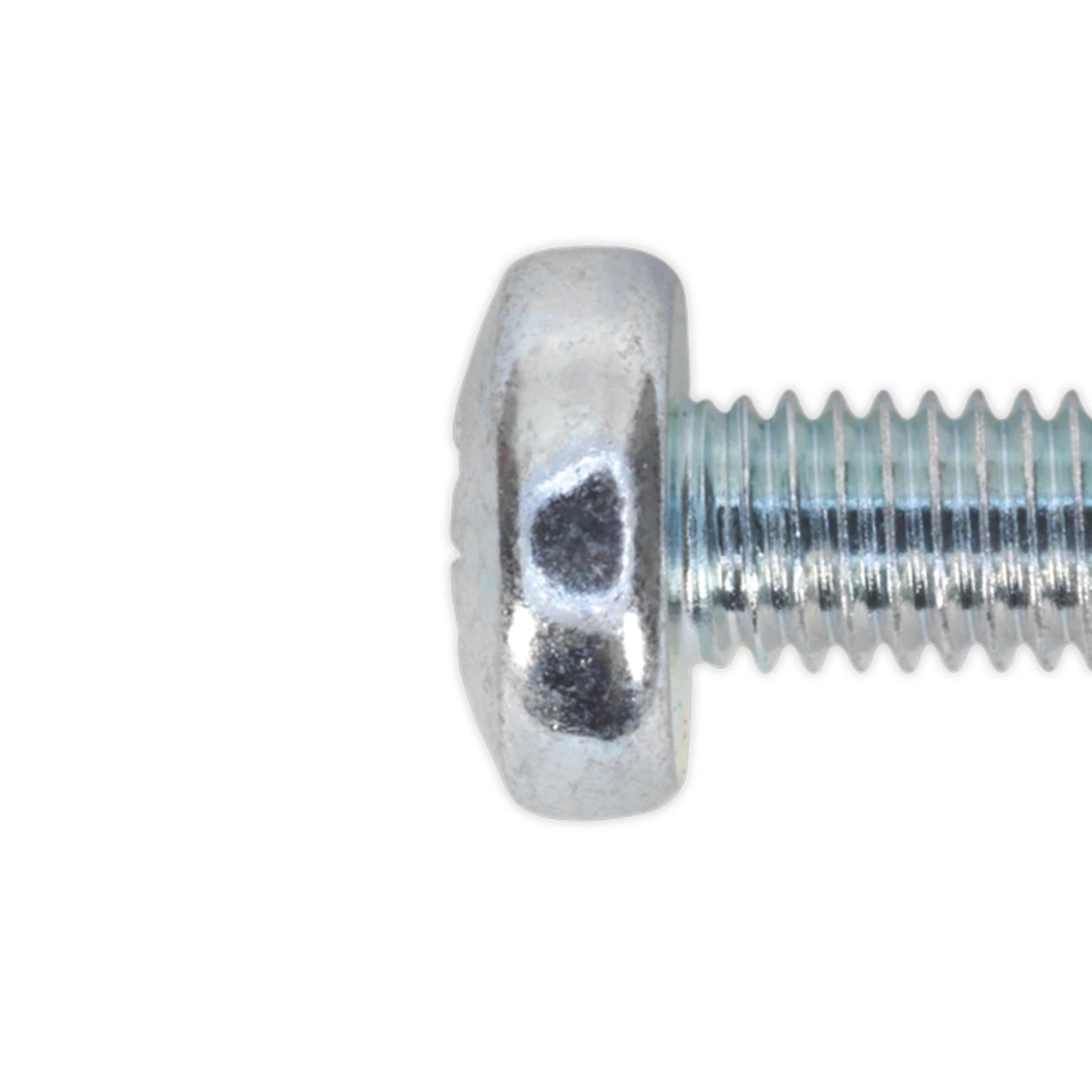 Sealey Machine Screw M5 x 20mm Pan Head Pozi Zinc Pack of 100