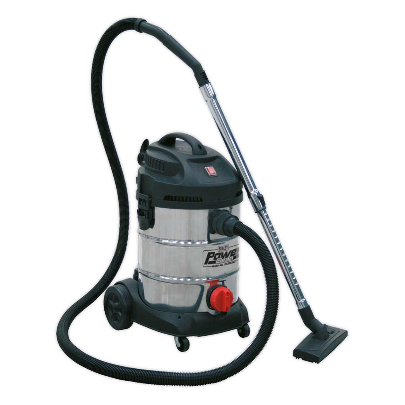 Sealey Vacuum Cleaner Industrial 30L 1400W/230V Stainless Drum