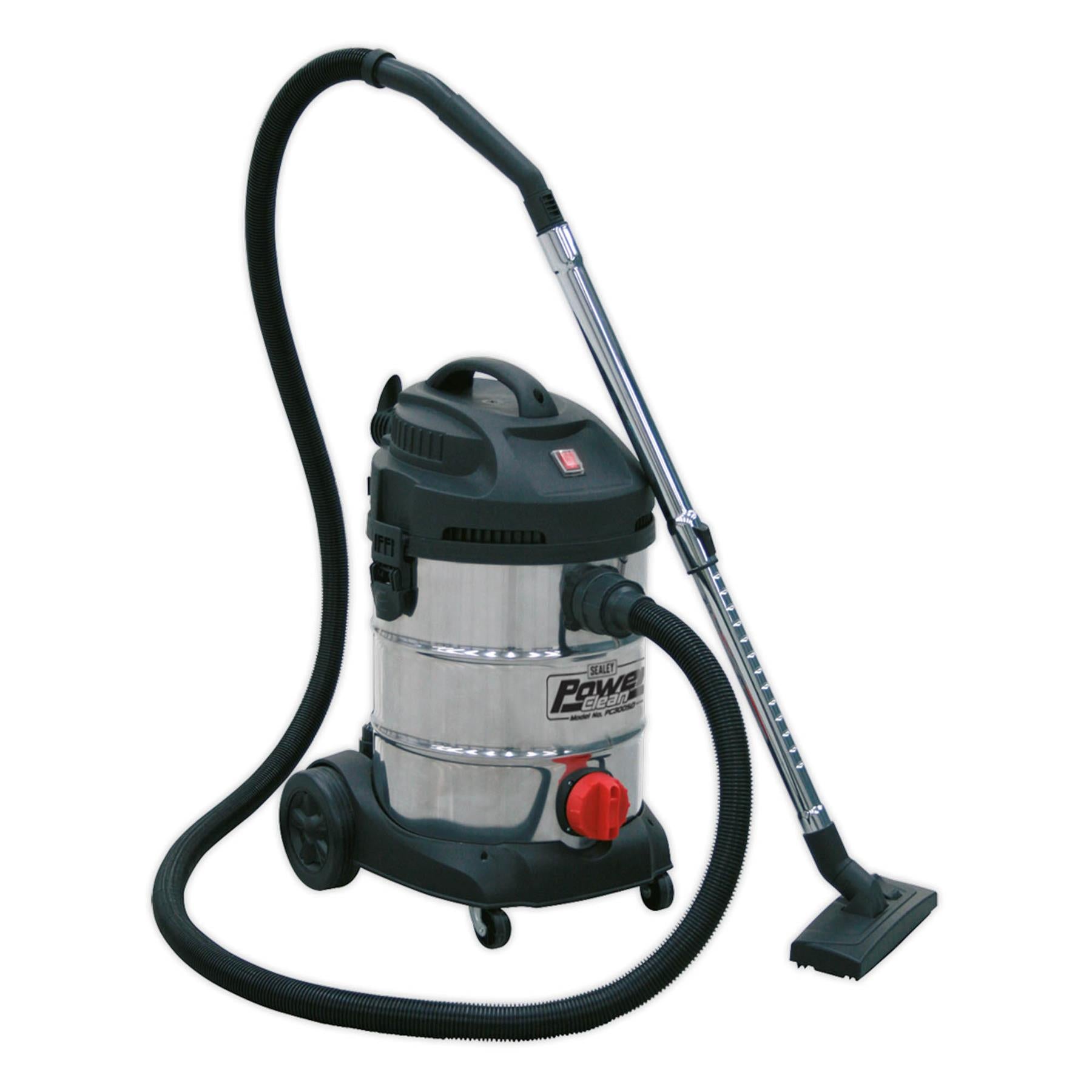 Sealey Vacuum Cleaner Industrial 30L 1400W/230V Stainless Drum