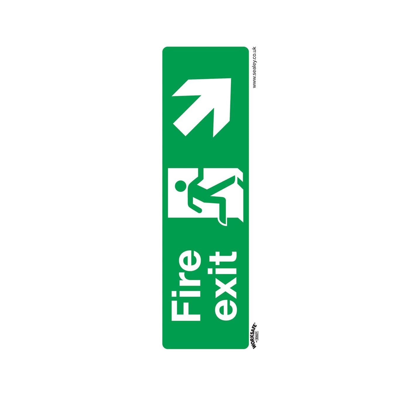 Safe Conditions Safety Sign - Fire Exit (Down Right) - Rigid Plastic