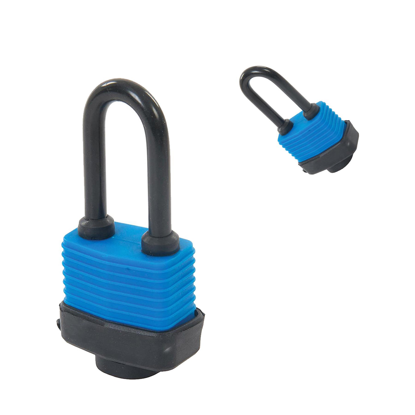 48mm Weather-Resistant Padlock Long Shackle Steel Body With Rubber Coating