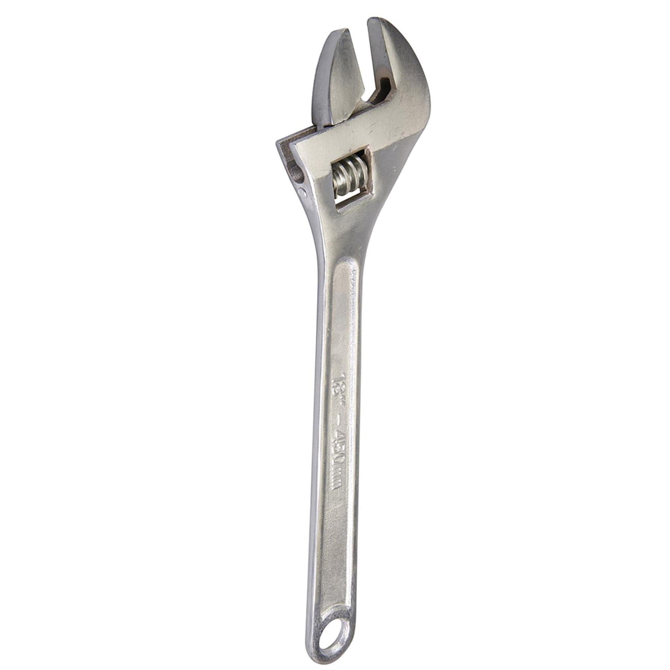 Adjustable Wrench 450mm Length - Jaw 50mm Drop-Forged Chrome Plated New
