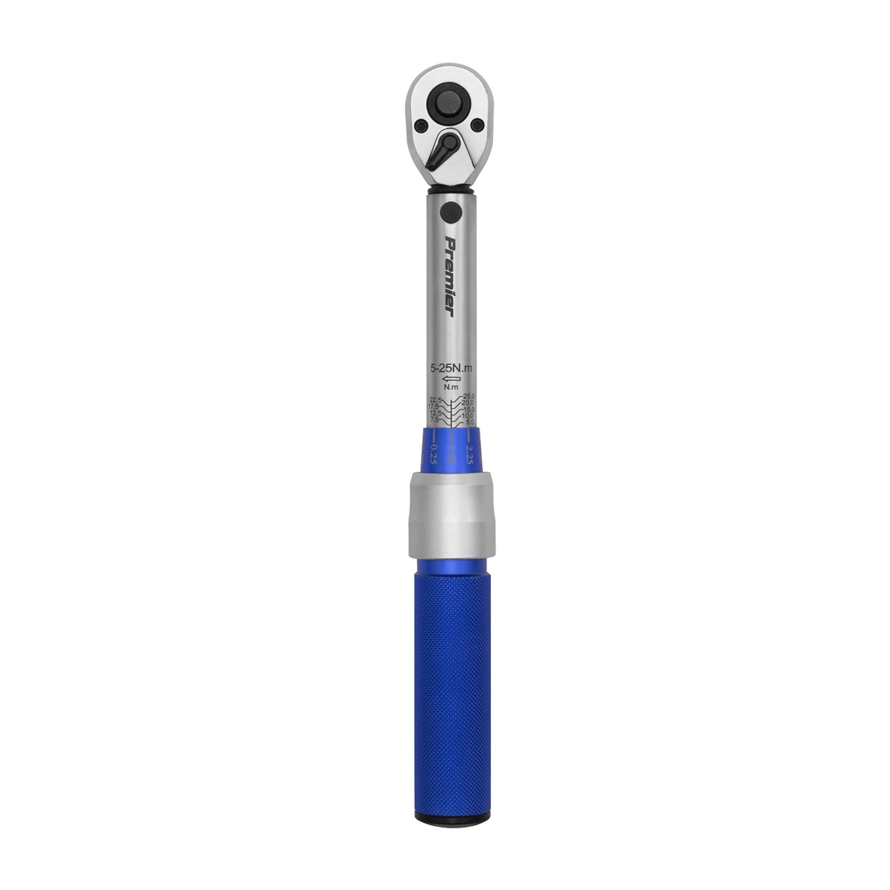 Sealey Torque Wrench Micrometer Style 3/8"Sq Dr. 5-25Nm-Calibrated