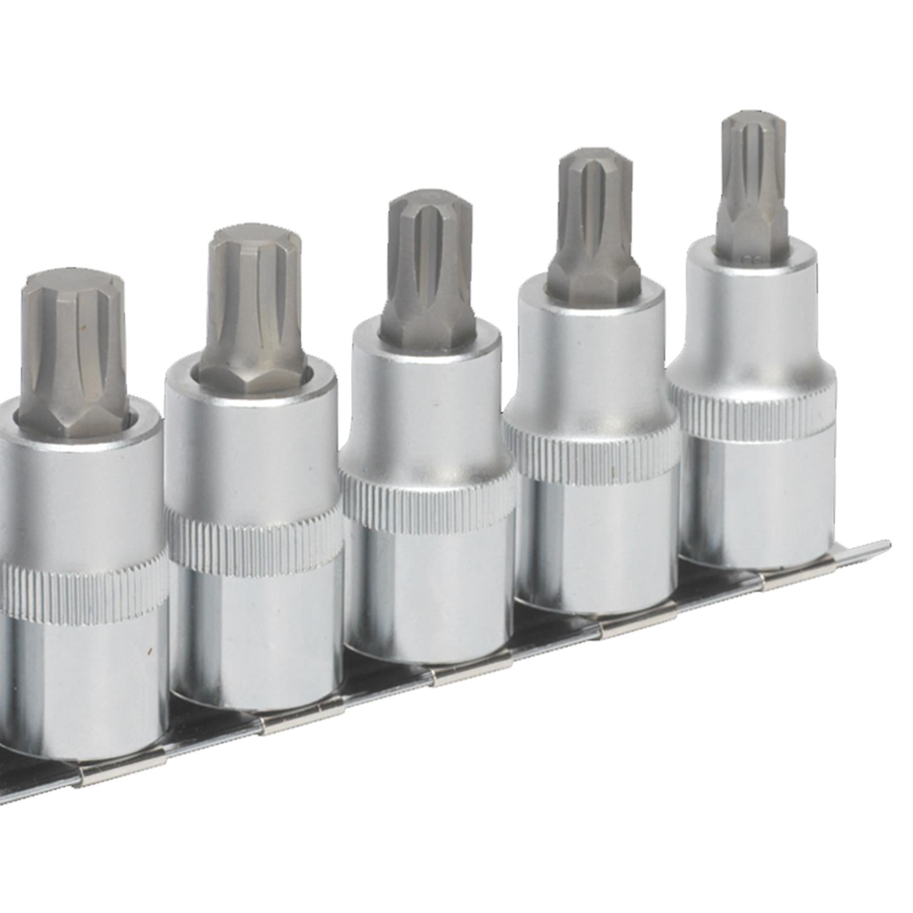 Sealey Ribe Socket Bit Set 7pc 1/2"Sq Drive 55mm