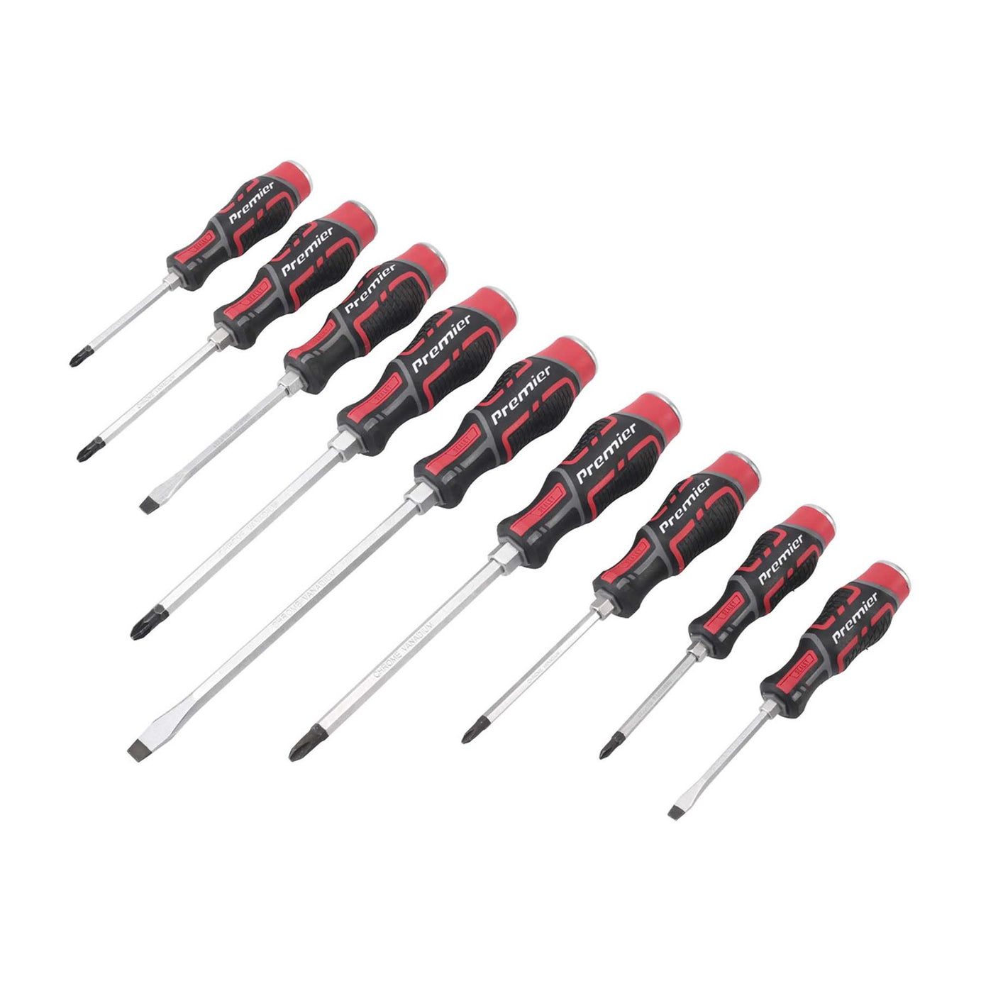 Sealey Hammer-Thru Screwdriver Set 9pc