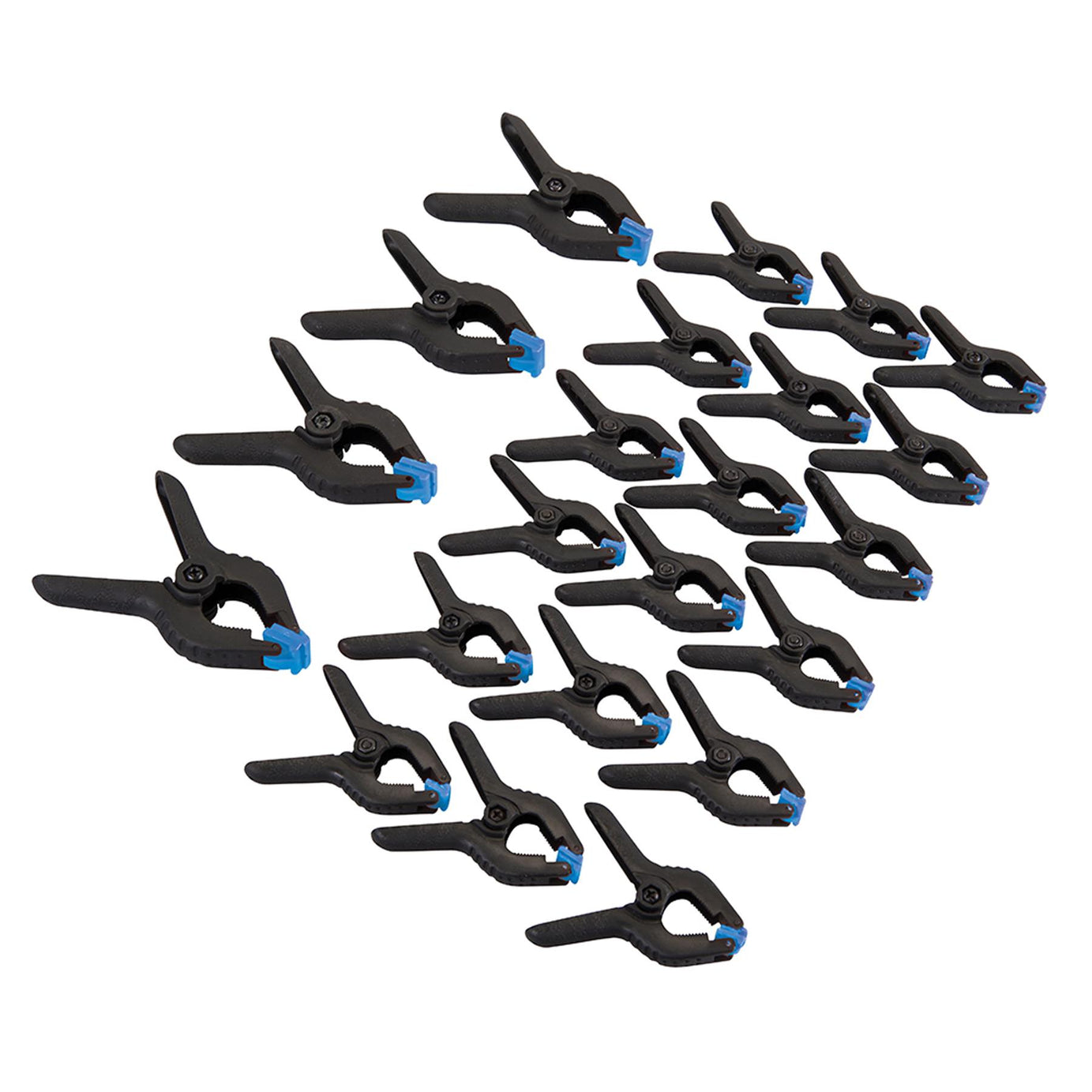 22Pce Spring Clamp Set 25 & 19mm Impact-Resistant Nylon & Fibre Construction
