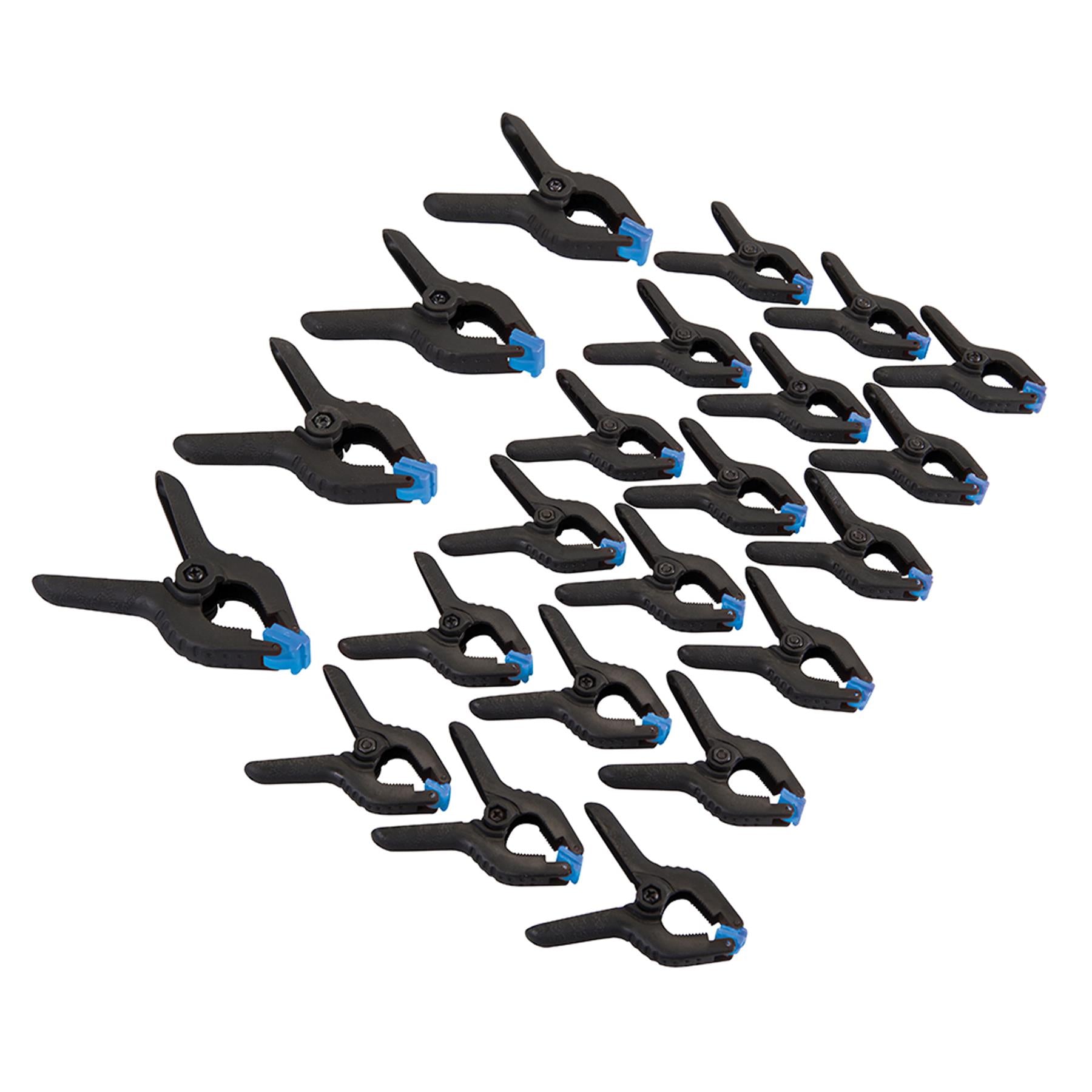 22Pce Spring Clamp Set 25 & 19mm Impact-Resistant Nylon & Fibre Construction