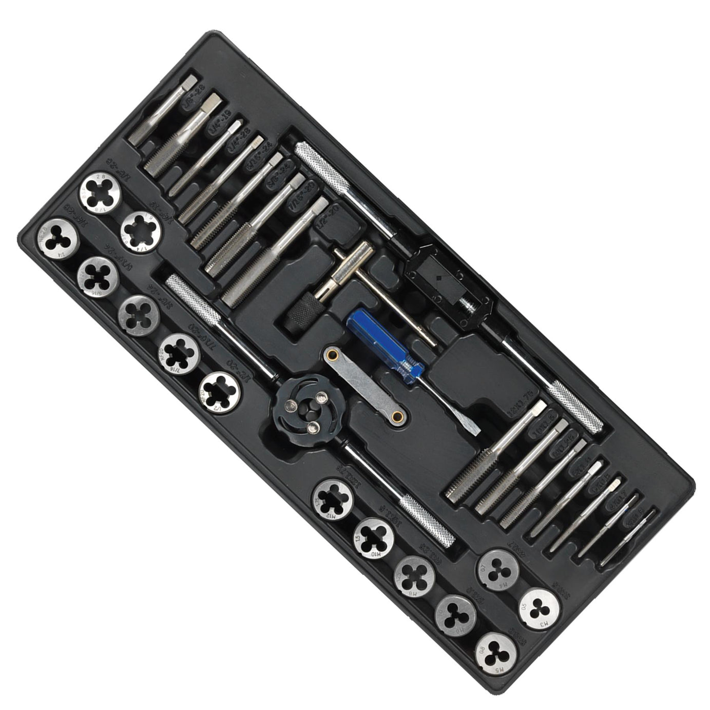 Tool Tray with Tap & Die Set 33pc With Lifetime GuaranteeSealey