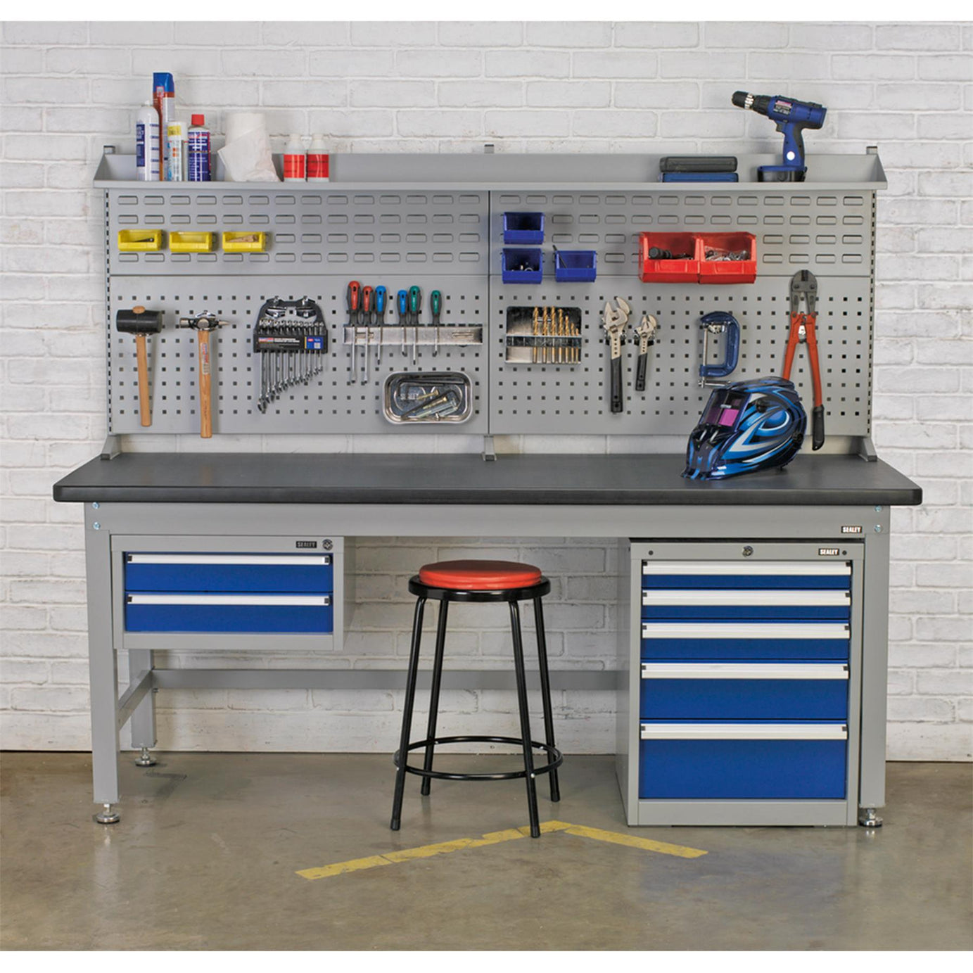 Sealey Workbench Steel Industrial 2.1m  weight capacity of 1000kg