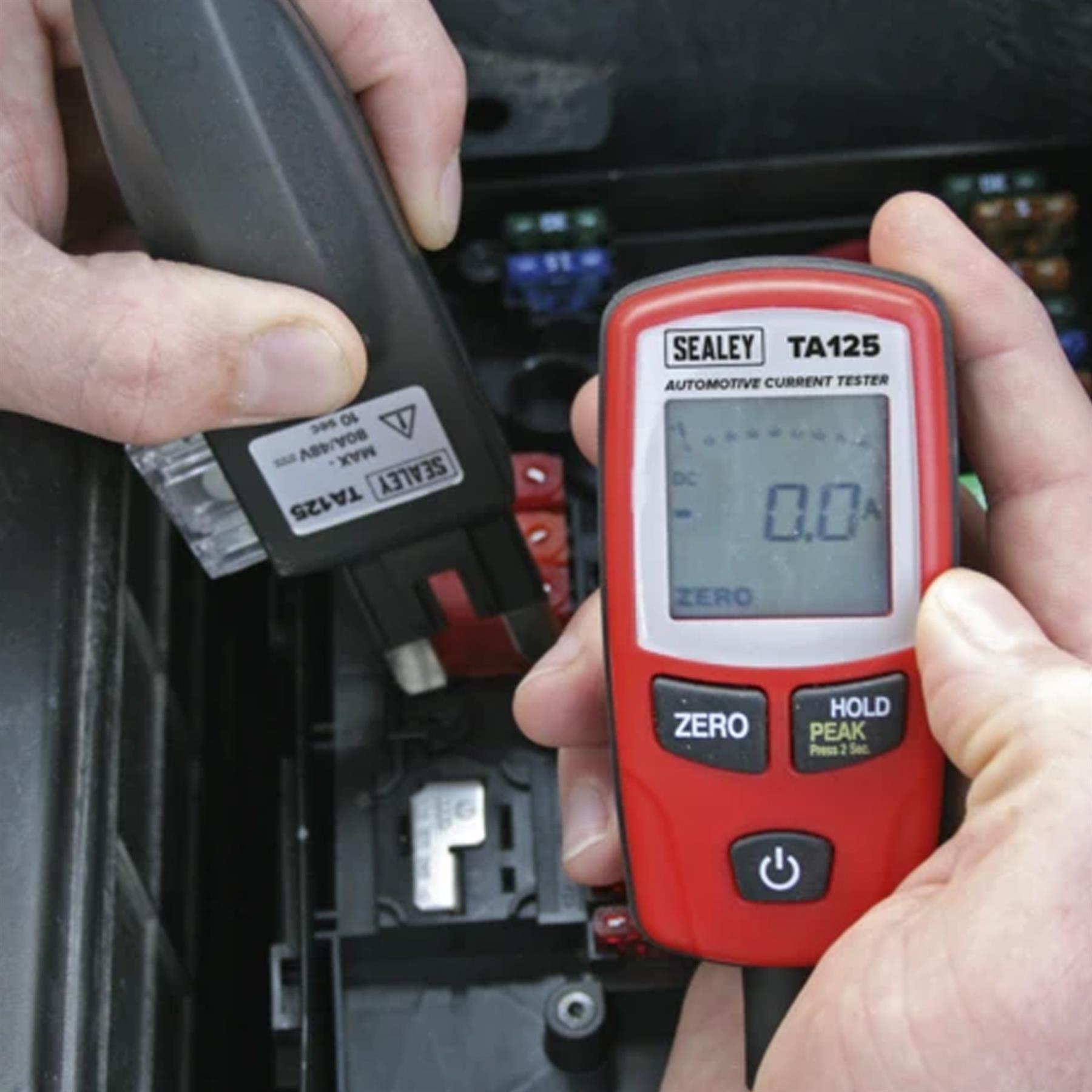 Sealey Automotive Current Tester 80A-Mini,Standard,Maxi Blade Fuses