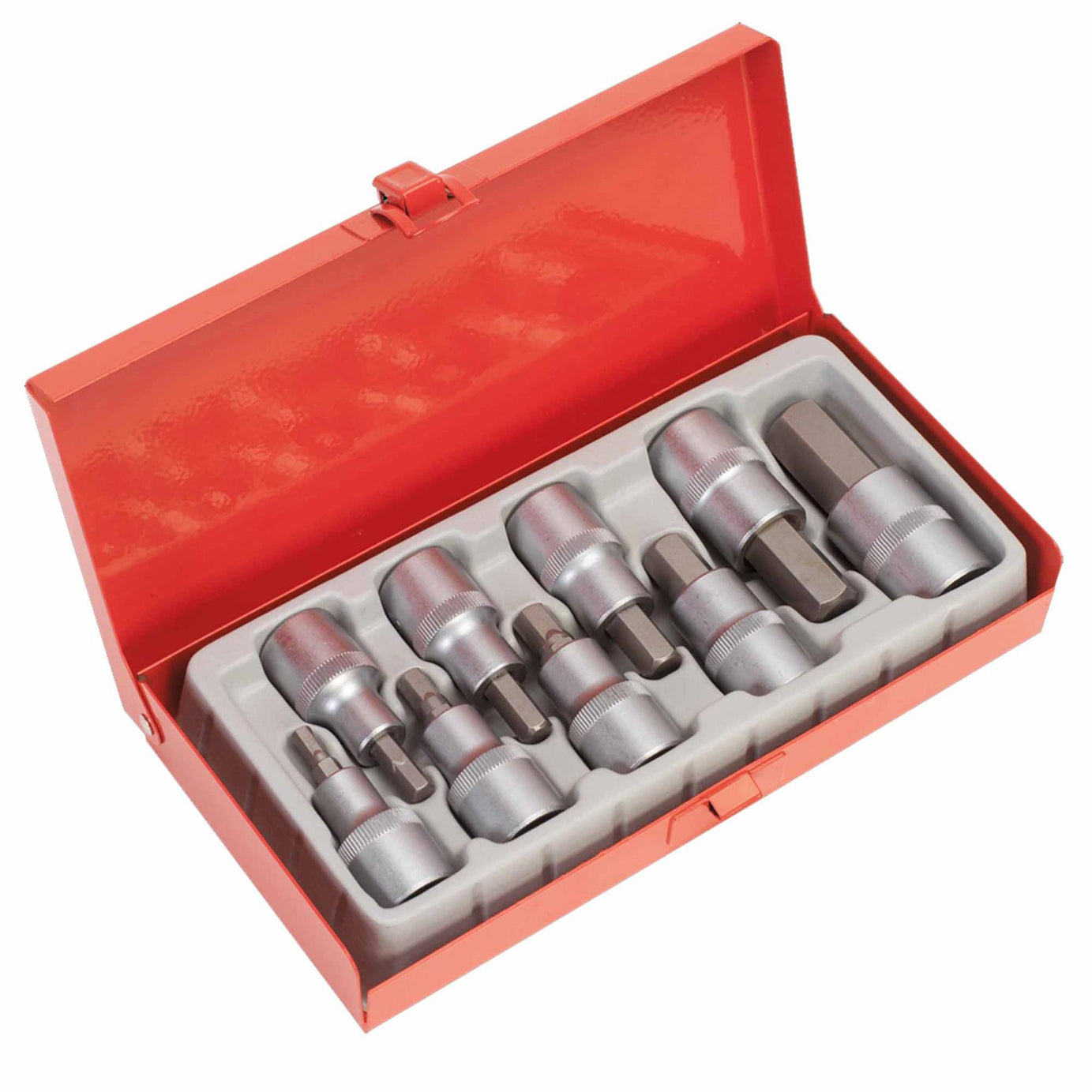 Sealey Hex Socket Bit Set 9pc 1/2"Sq Drive