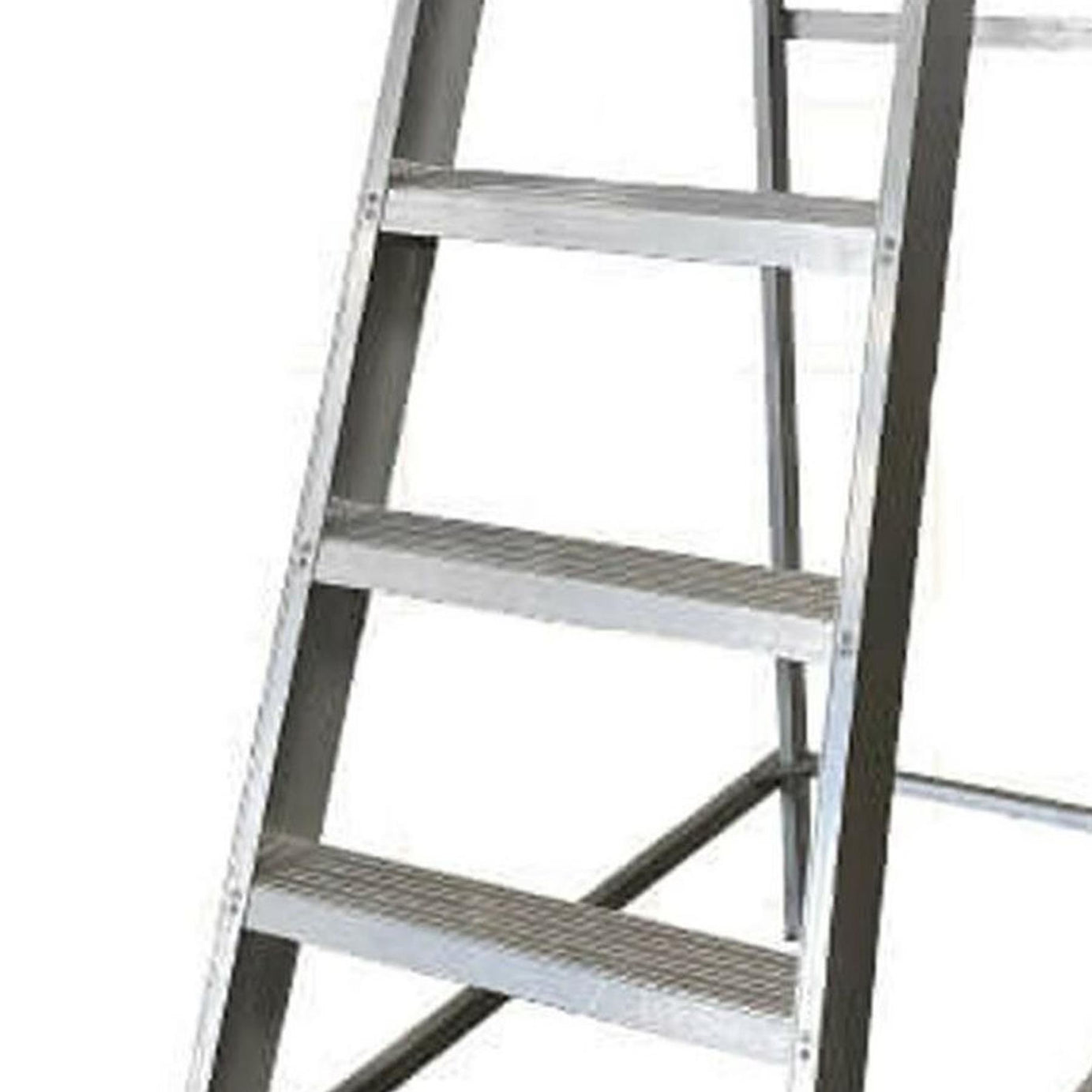 Dapetz Aluminium 4 Tread Single Sided Machine Step Ladder, 150 Kg, Made In UK