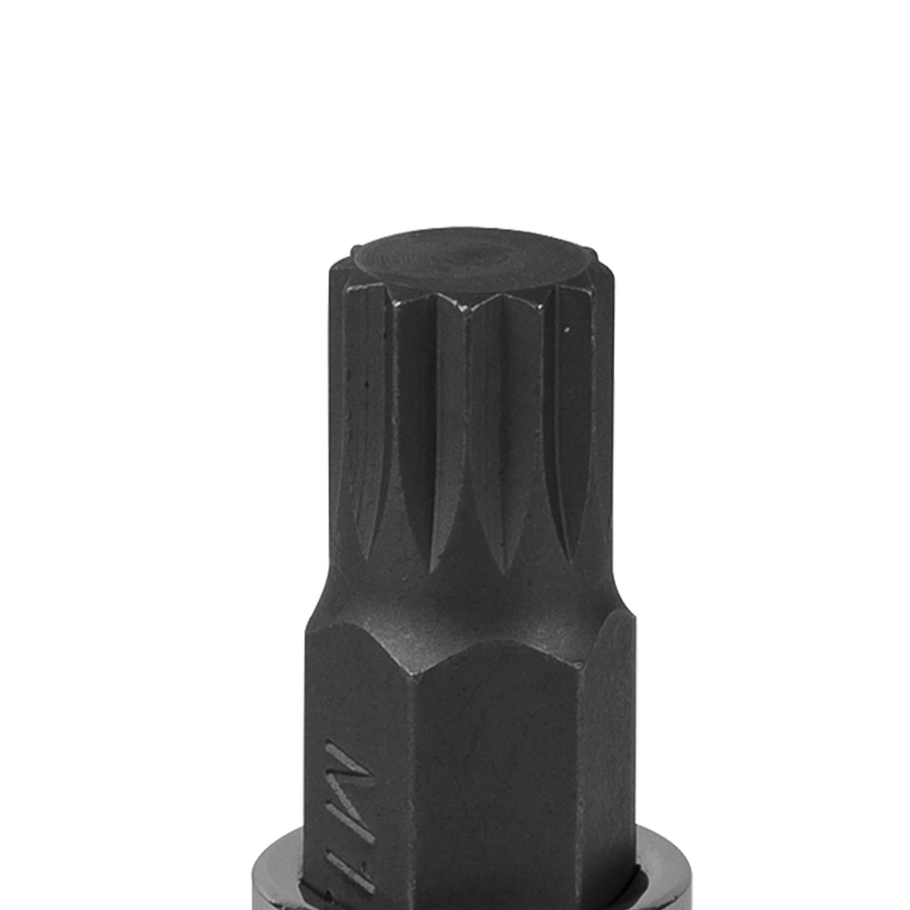 Sealey Spline Socket Bit M12 3/8"Sq Drive Chrome Vanadium Steel