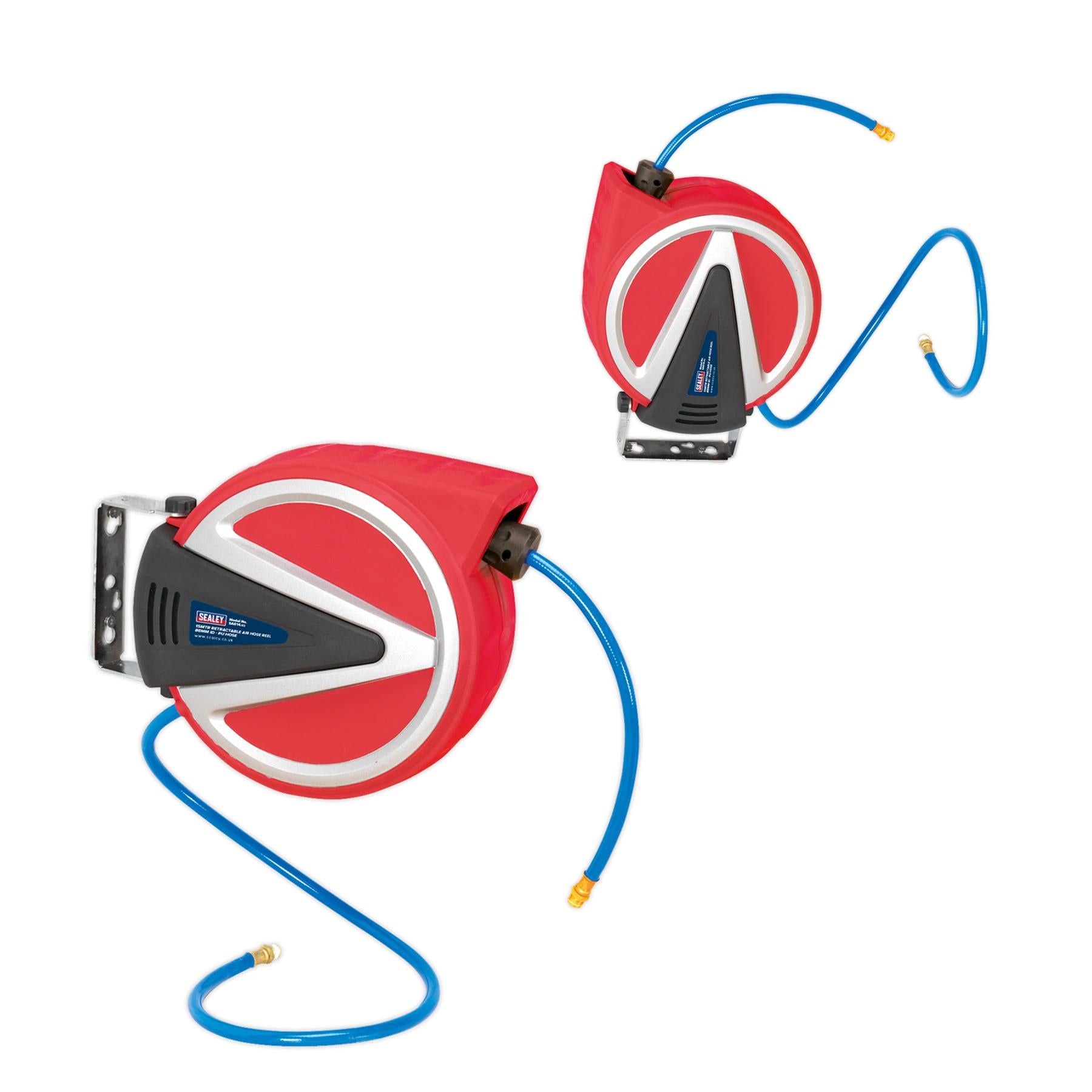 Sealey Retractable Air Hose Reel 15m 8mm ID - PU Hose