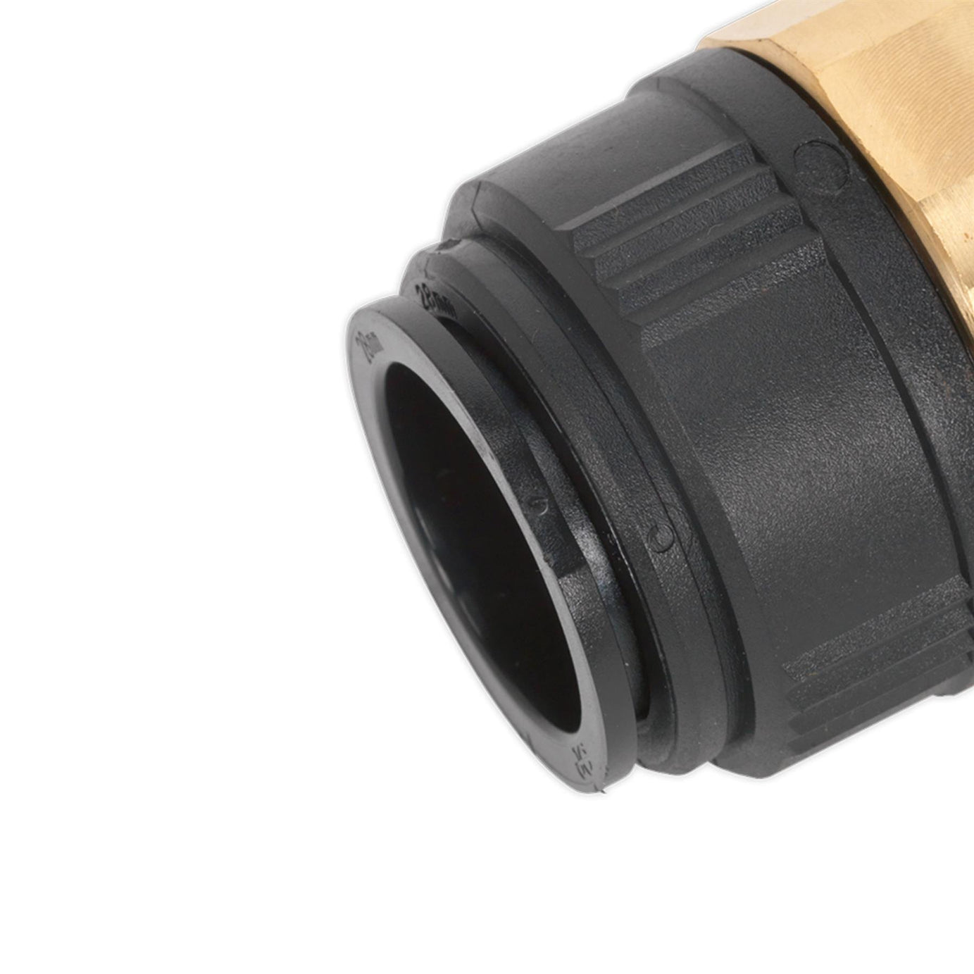 Sealey Straight Adaptor 28mm x 1"BSPT Brass (Speedfit - MM012808N)