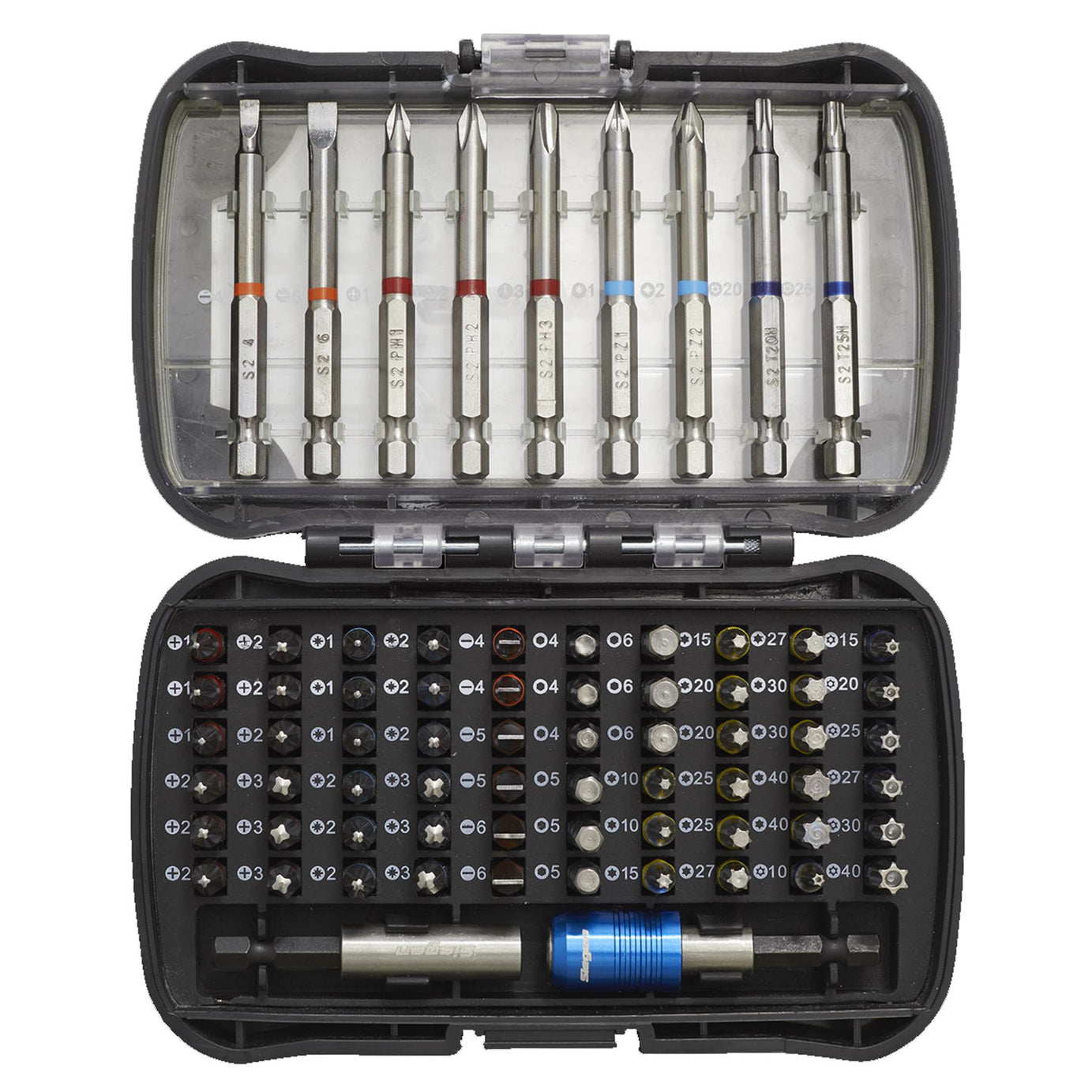 Sealey Power Tool Bit Set 71pc Colour-Coded S2