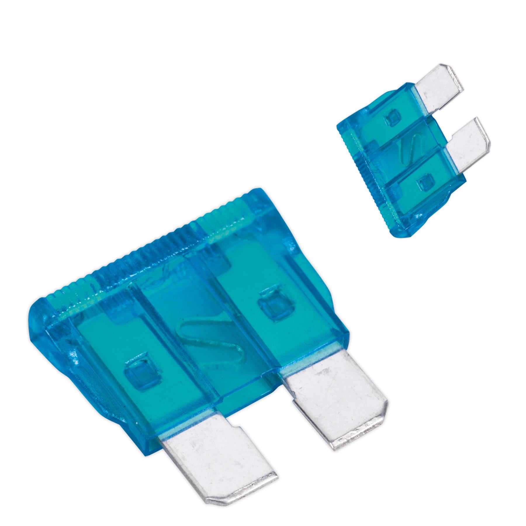 Sealey Automotive Standard Blade Fuse 15A Pack of 50