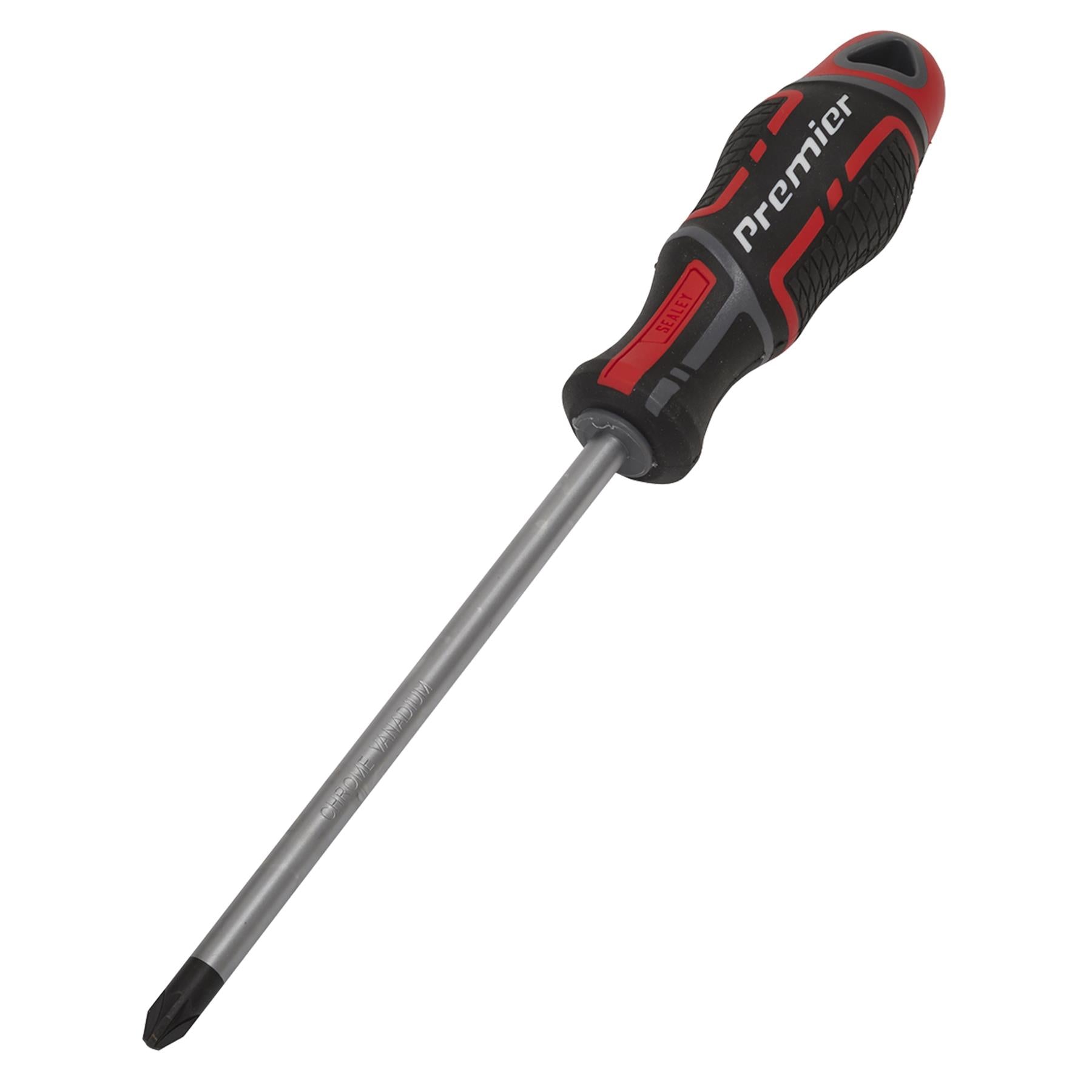Sealey Screwdriver Pozi Pozidriv #3 x 150mm Soft Grip Handle Magnetic GripMAX