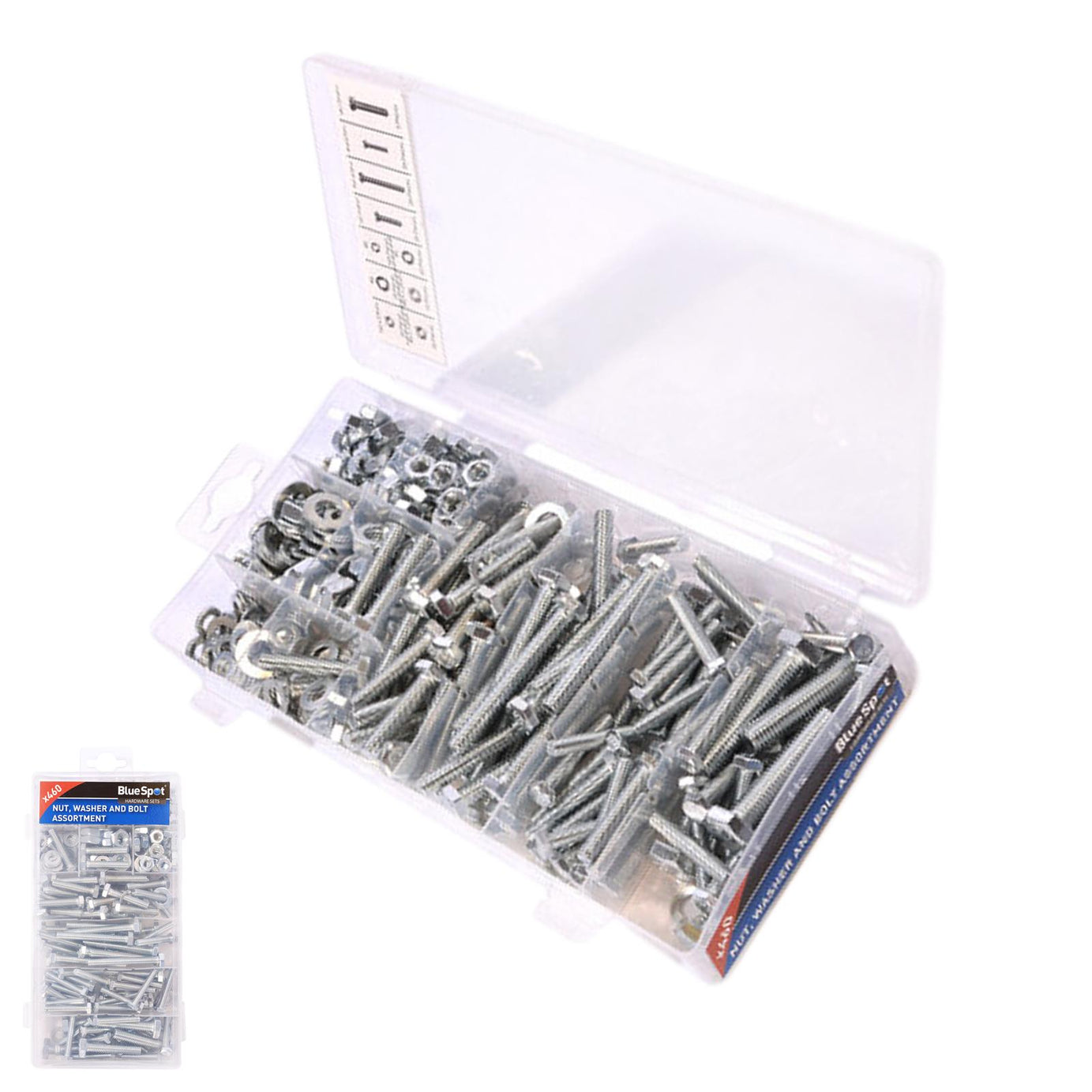 Bluespot 300pc Assorted M5 M6 M8 Stainless Steel Allen Bolts Cap Head Nuts Washer