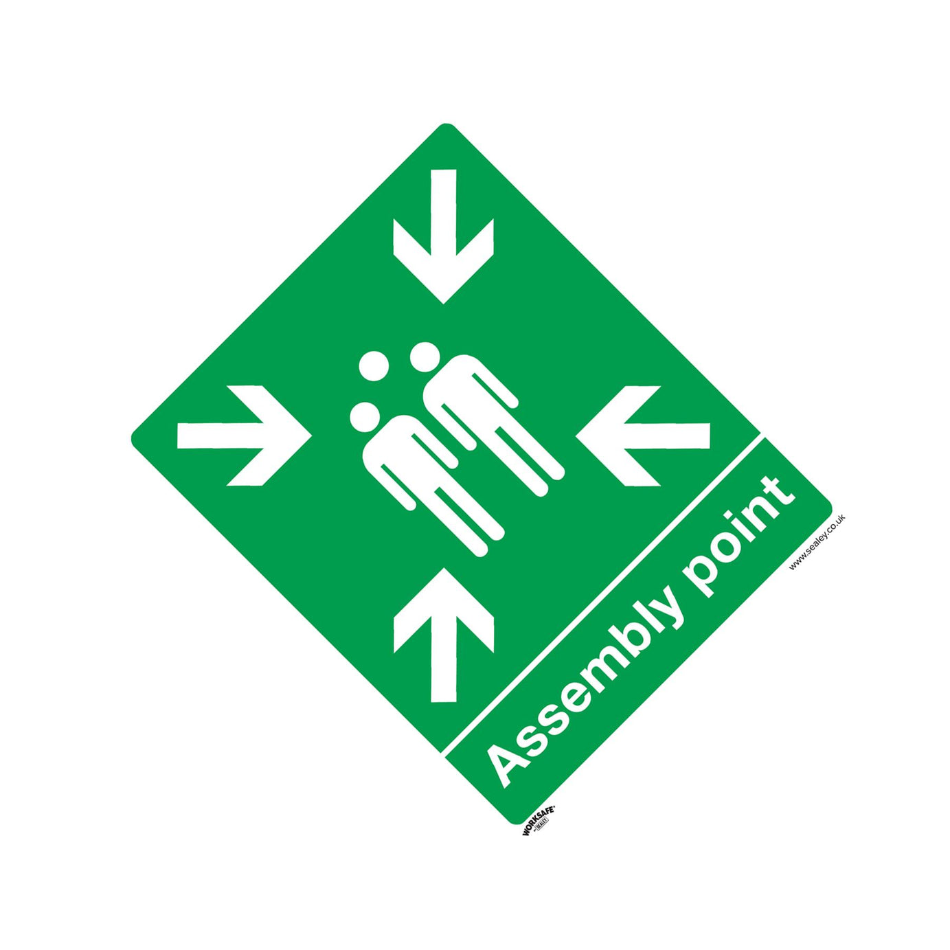 Safe Conditions Safety Sign - Assembly Point - Rigid Plastic