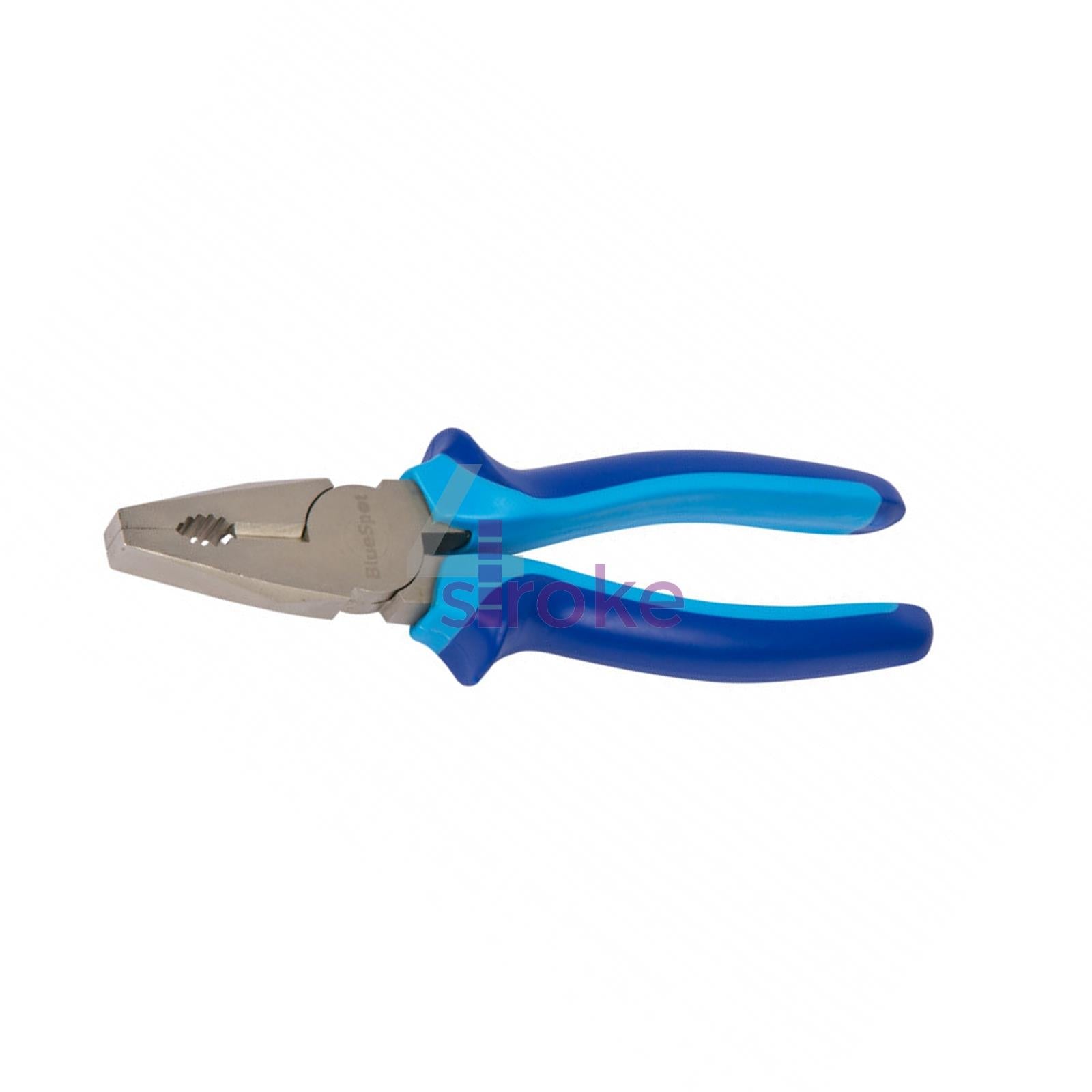 BlueSpot 200mm (8") Combination Plier Drop Forged Steel Soft Grip Vinyl Handles New Condition
