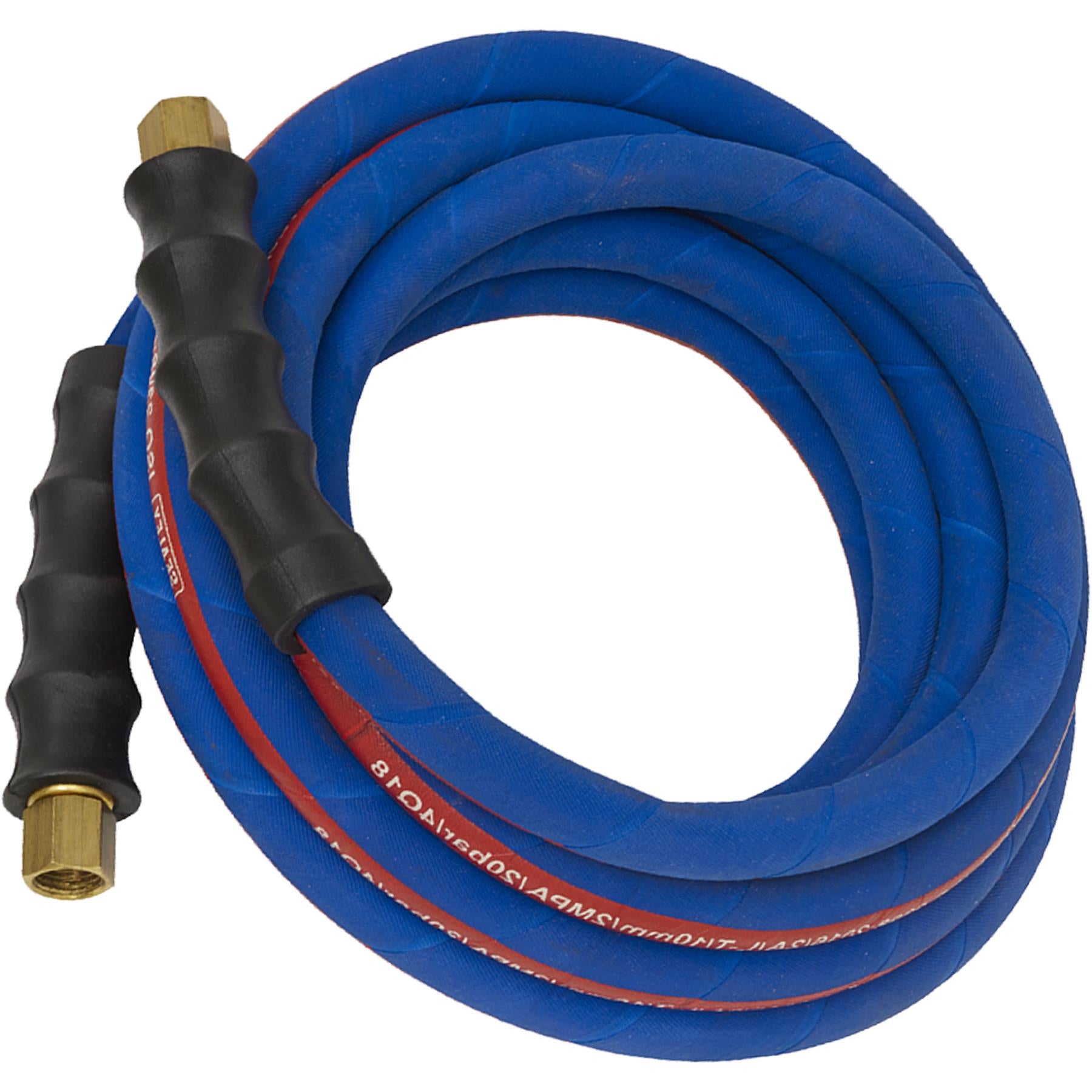 Sealey Air Hose 5m x 10mm with 1/4"BSP Unions Extra-Heavy-Duty