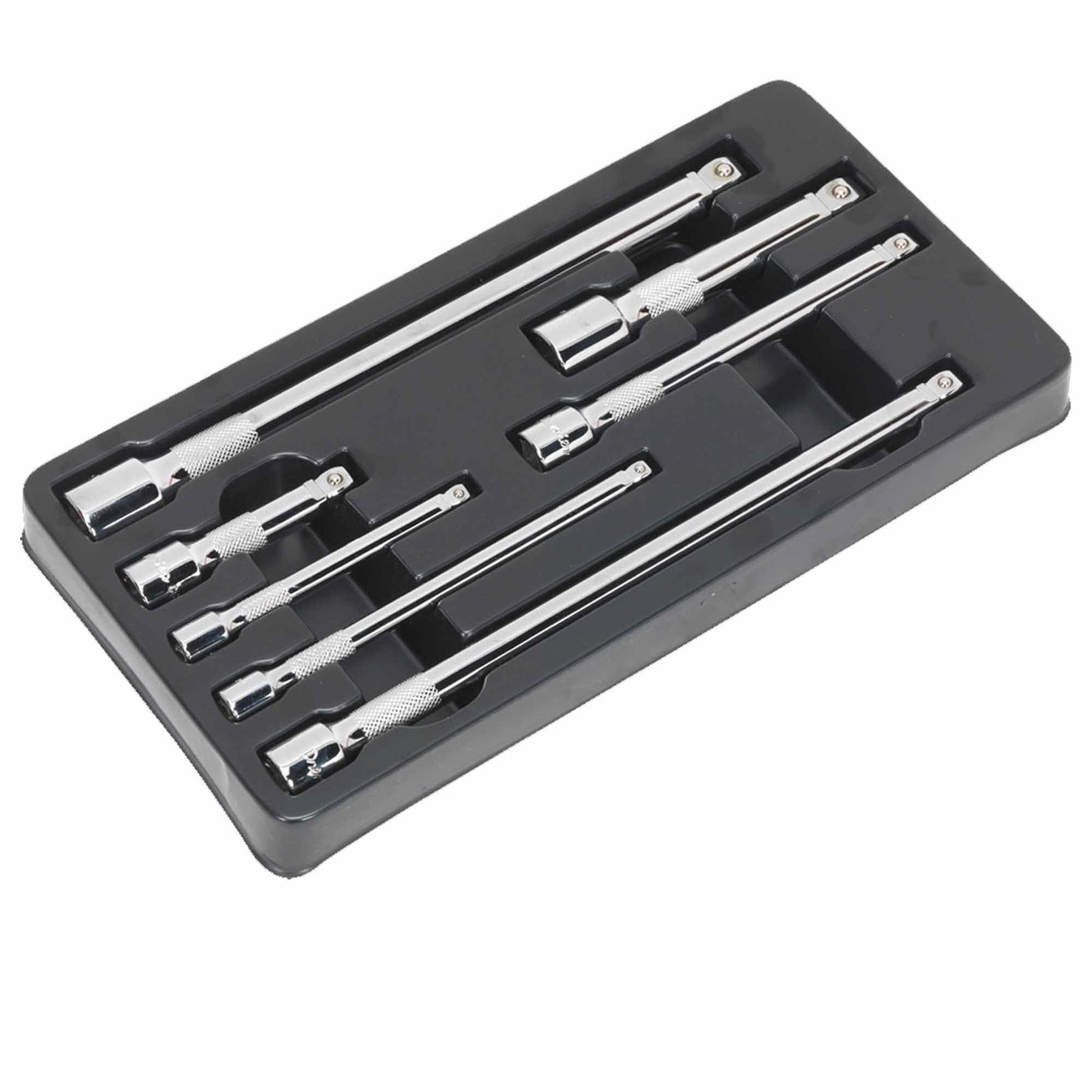 Sealey Wobble/Rigid Extension Bar Set 7pc 1/4", 3/8" & 1/2"Sq Drive