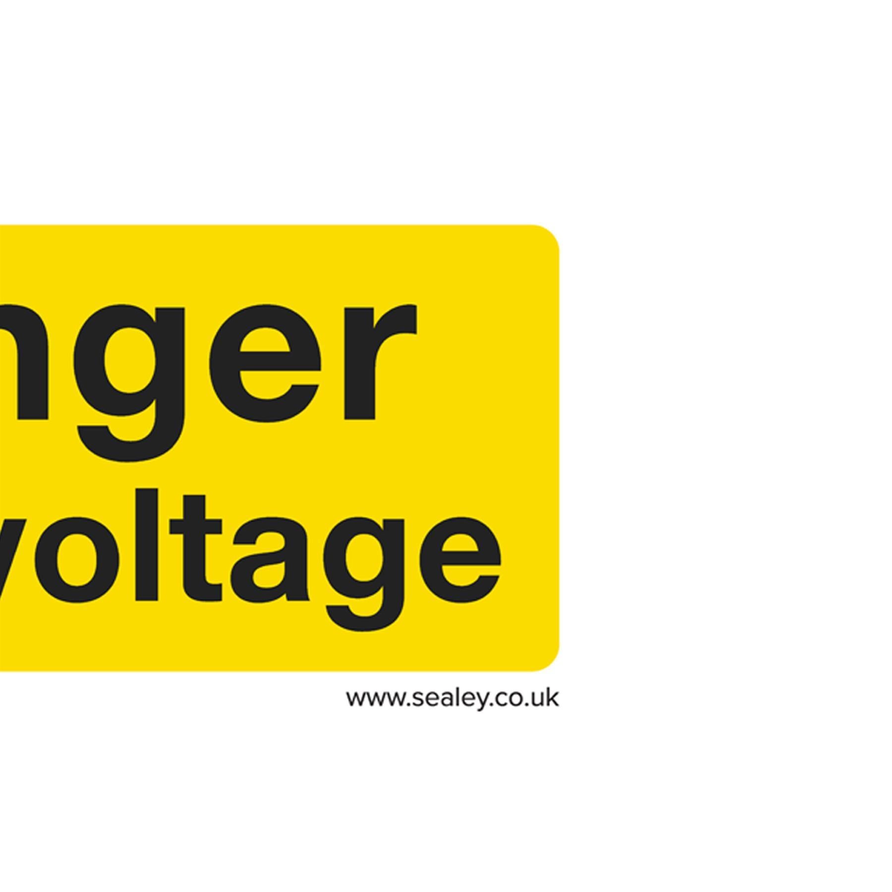 Warning Safety Sign - Danger High Voltage - Self-Adhesive Vinyl