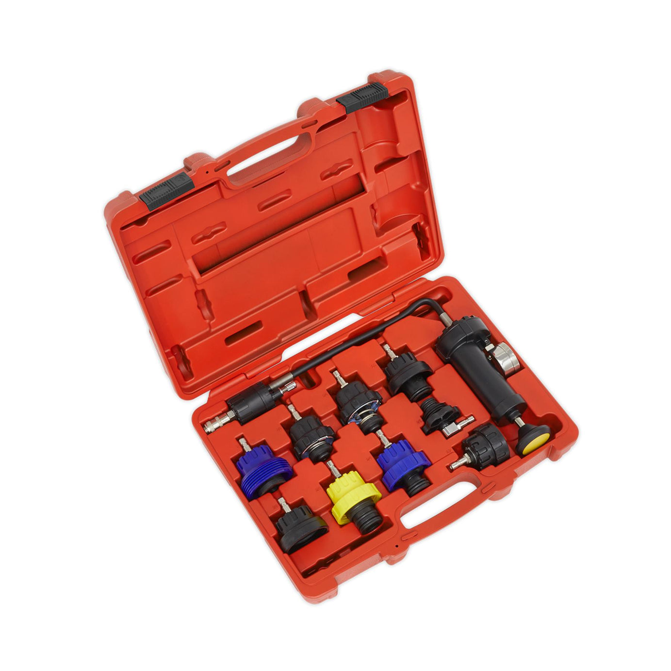 Sealey Cooling System Pressure Test Kit 10pc Quick Release Couplings