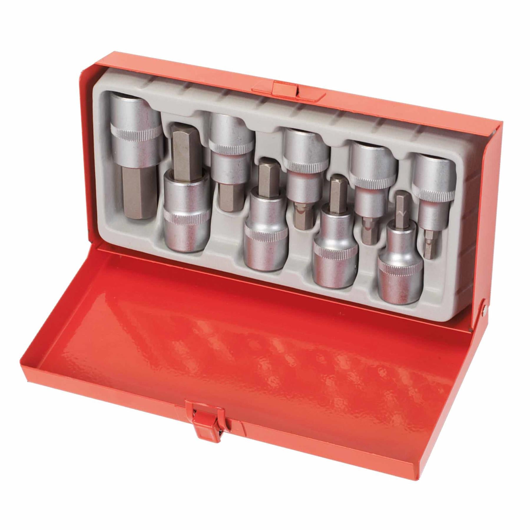 Sealey Hex Socket Bit Set 9pc 1/2"Sq Drive