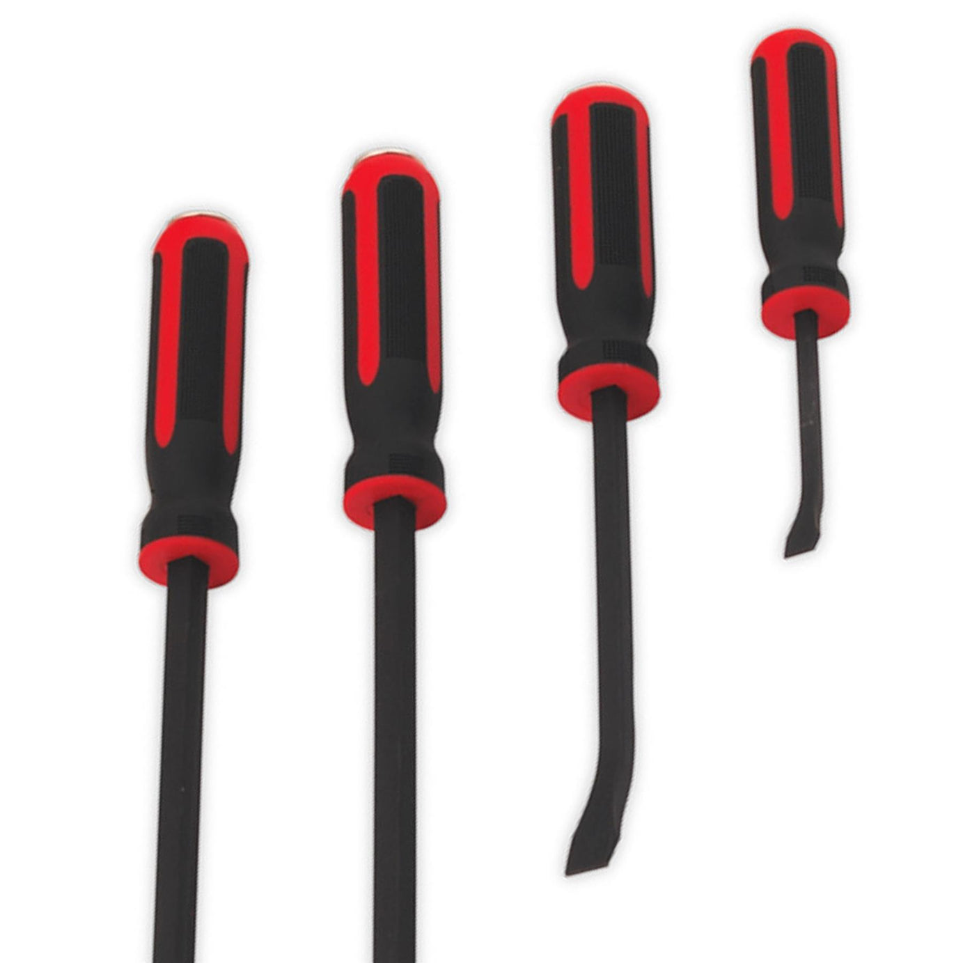 Sealey Angled Pry Bar Set 4 Piece Heavy Duty Crowbar Tools