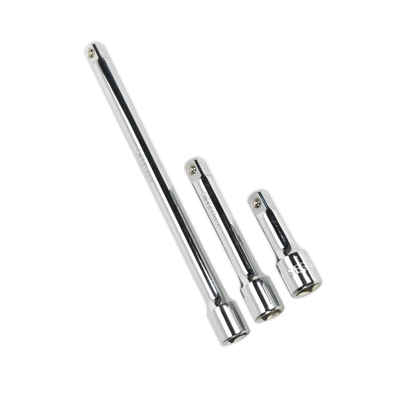 Sealey Extension Bar Set 3pc 1/2"Sq Drive