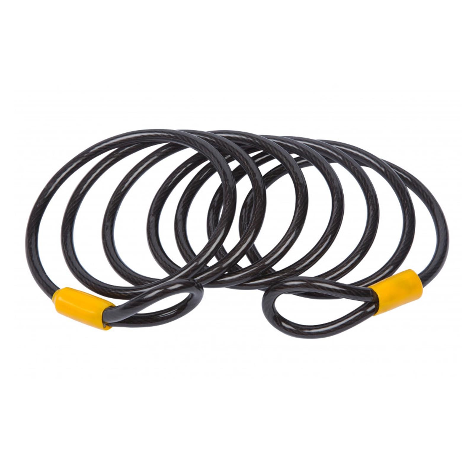 BlueSpot Double Loop Bicycle Cable Bike Security Lock Chain Steel Core 2.5m x 8mm