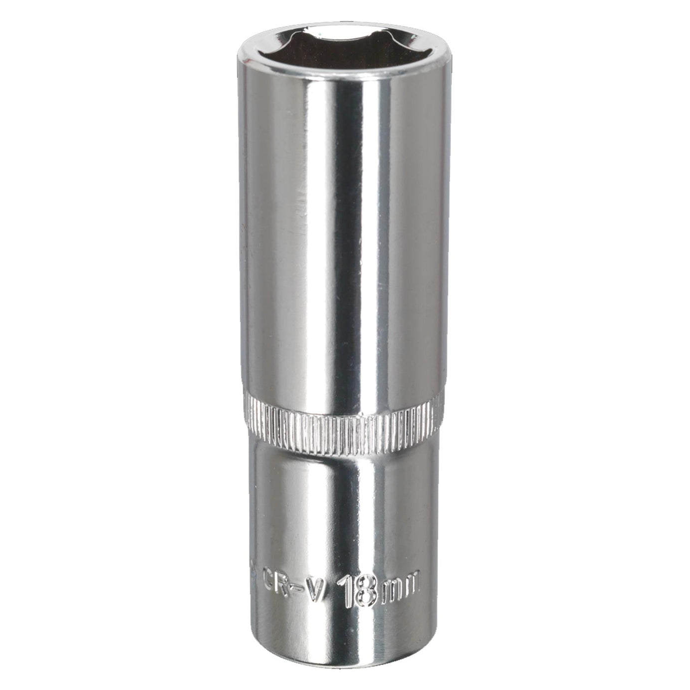 Sealey WallDrive Socket 18mm Deep 1/2"Sq Drive Fully Polished