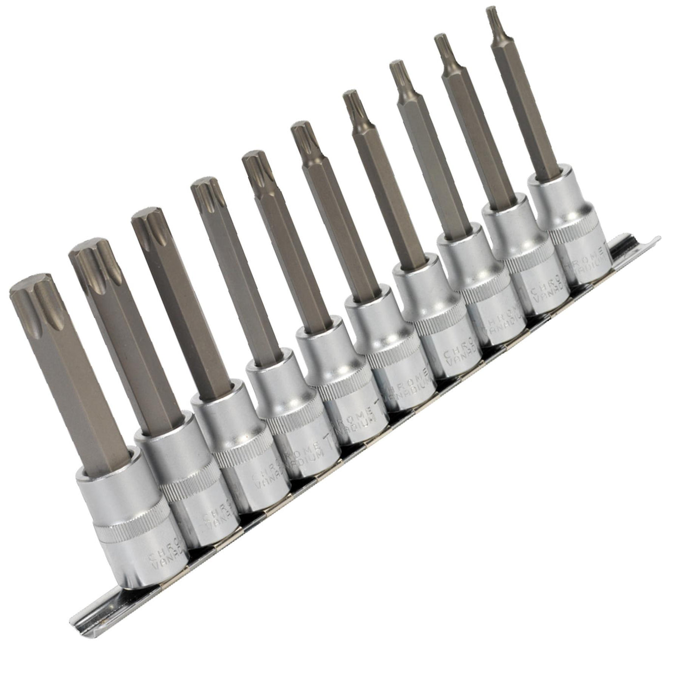 Sealey TRX-Star* Socket Bit Set 10pc 1/2"Sq Drive 100mm