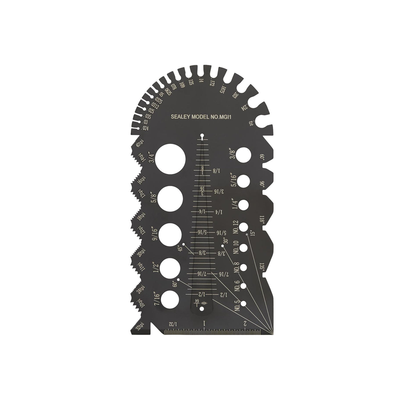 Sealey Multi-Gauge Imperial Stainless Steel Imperial Multifunction