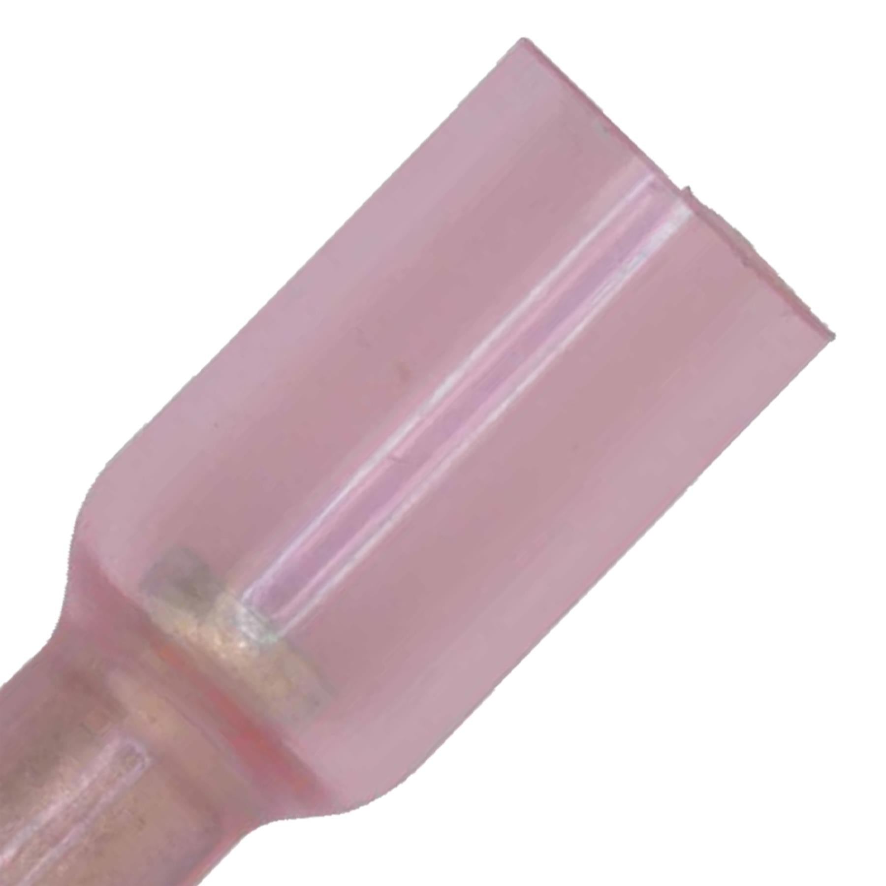 Sealey Heat Shrink Push-On Terminal 6.4mm Female Red Pack of 25