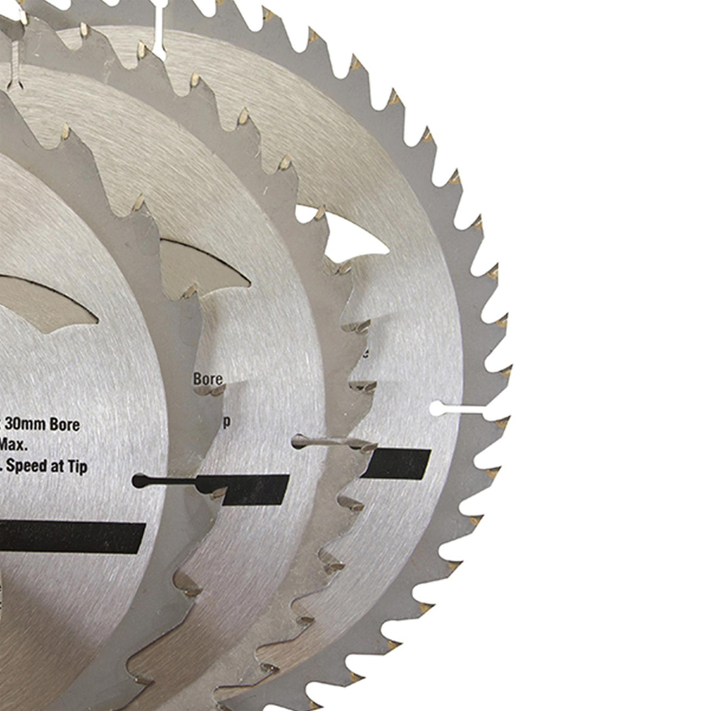 TCT Circular Saw Blades 24 40 48T 3Pk 235 x 30-25 16mm Rings Hardwood Softwood Chipboards Cutting