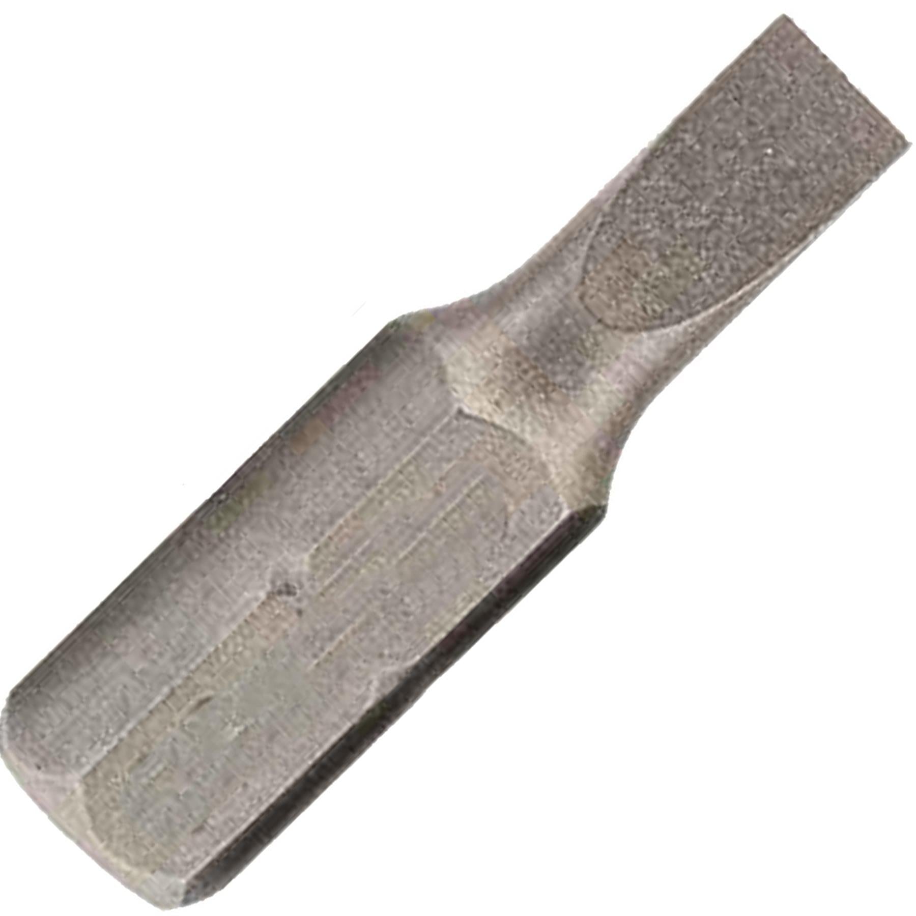 Slotted Screwdriver Bits 6mm CRV Chrome Vanadium Steel 1/4" Hex Drive 1Pc