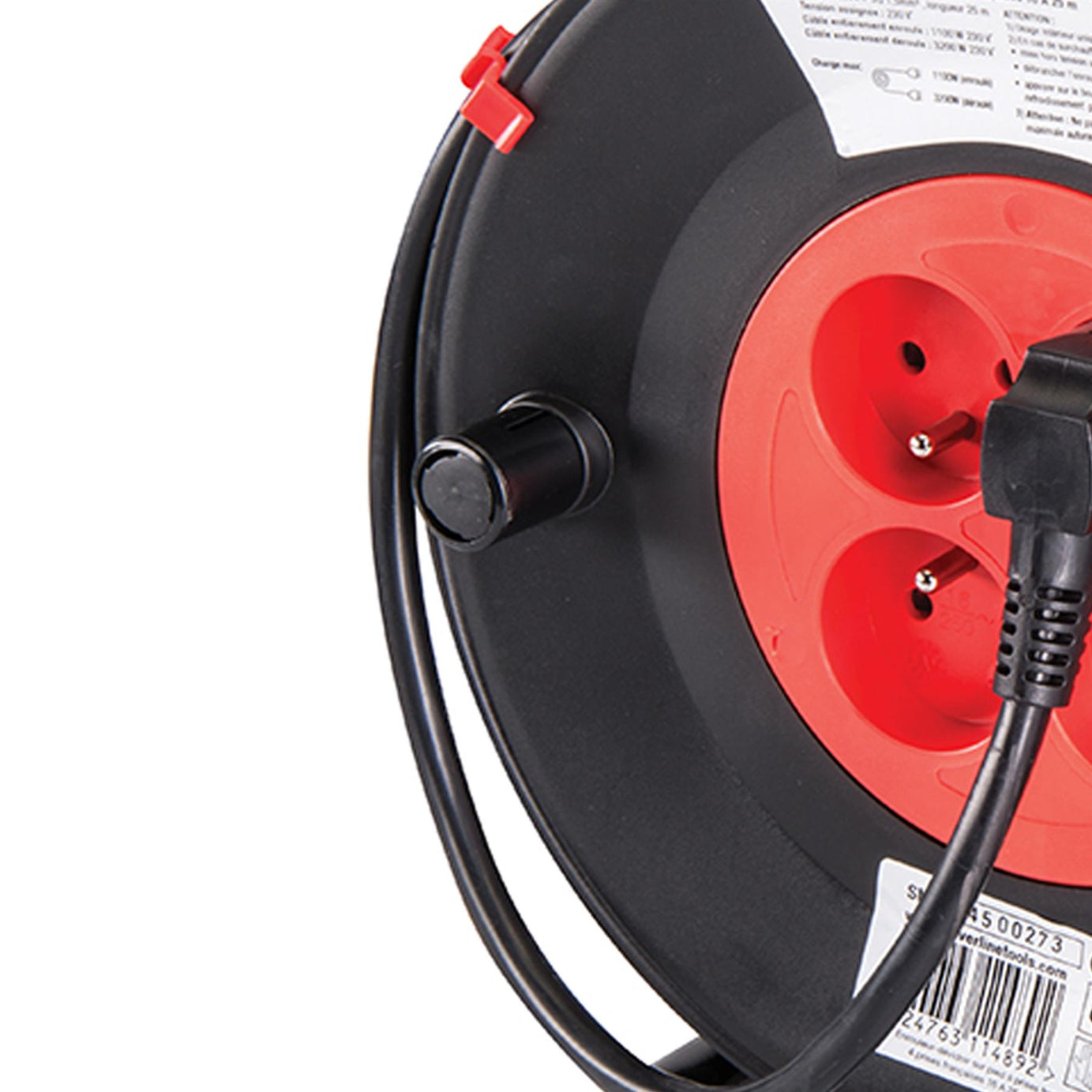 230V French Type E Cable Reel - European Freestanding 16A 25M 25M Long