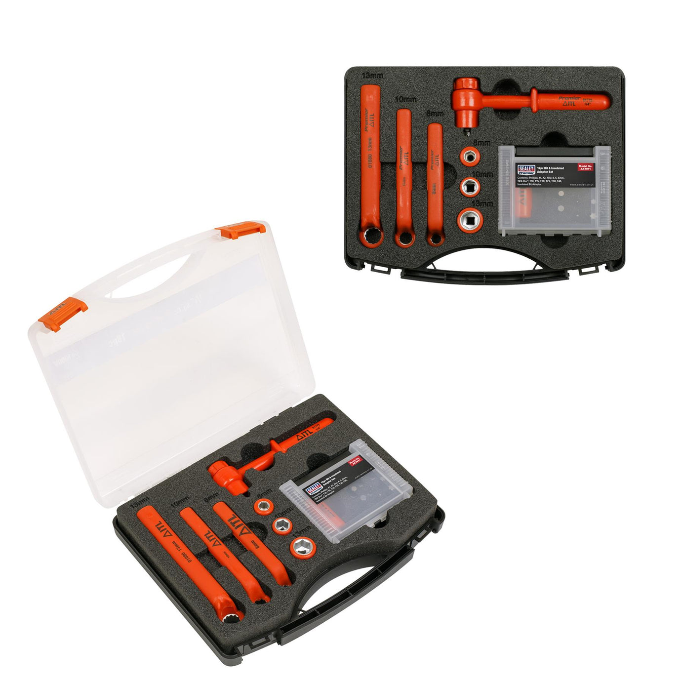 Sealey Hybrid & Electric Vehicle Battery Tool Kit 19pc Chrome Vanadium Steel Sockets