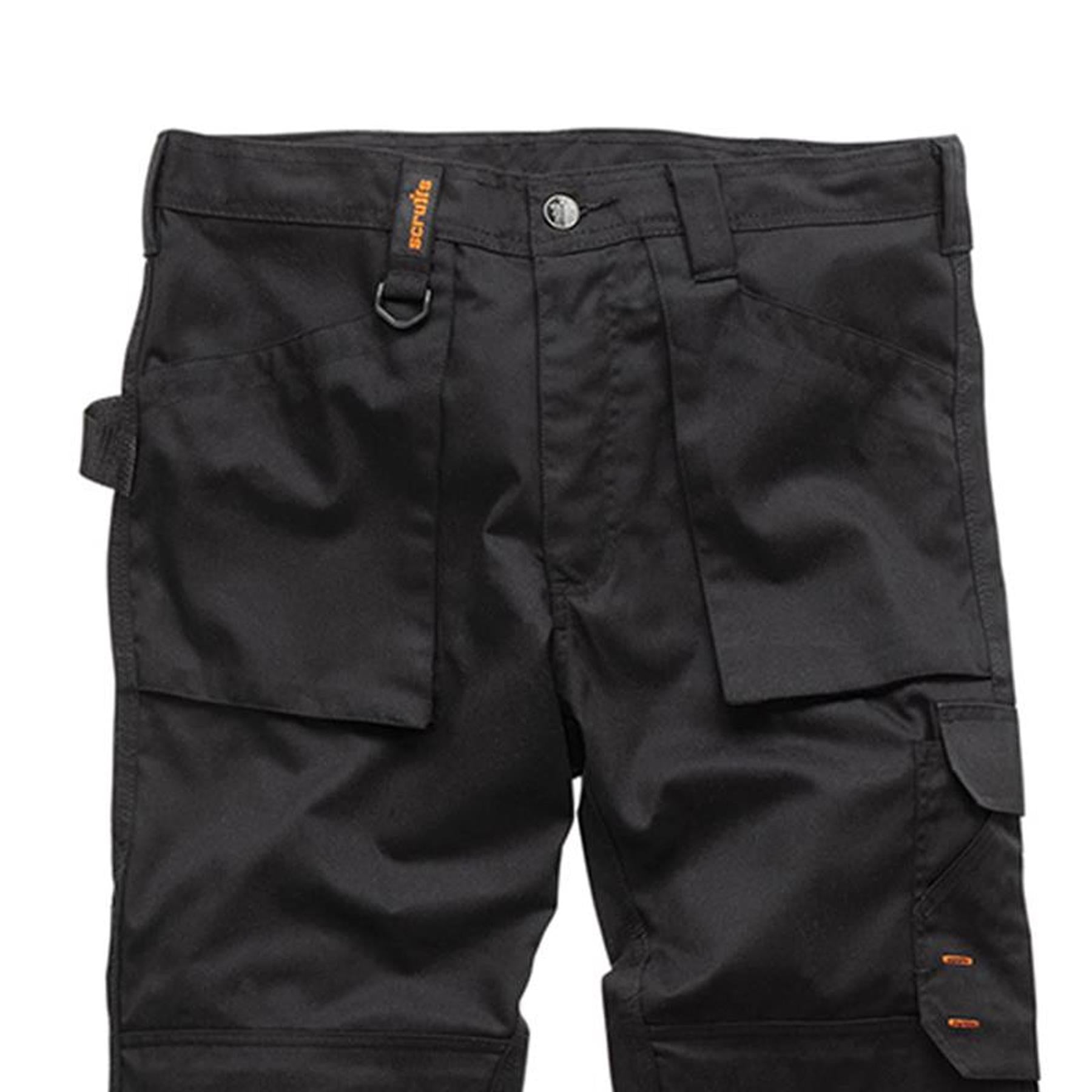 Scruffs Worker Trousers | Trade Hard Wearing Work Trousers BLACK (38R)