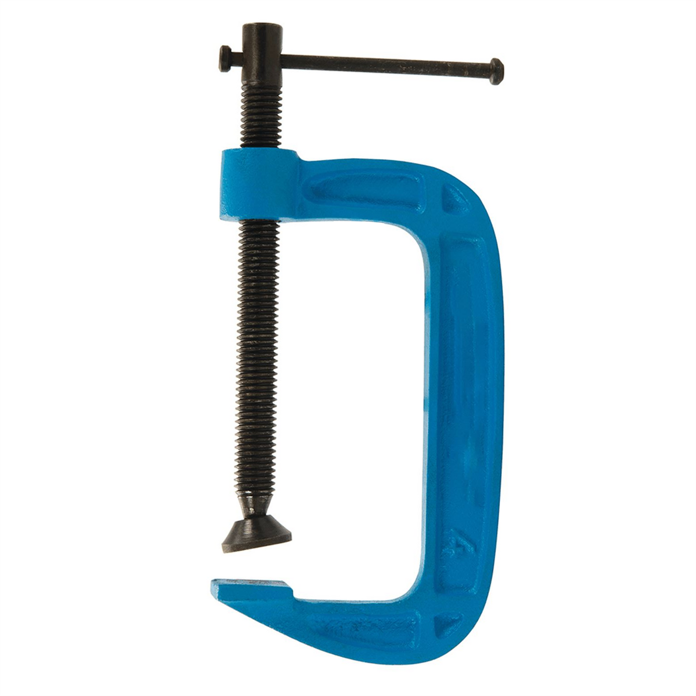 Light Duty G Clamp Cast Iron Frame With Black Phosphate Thread Coating 100mm