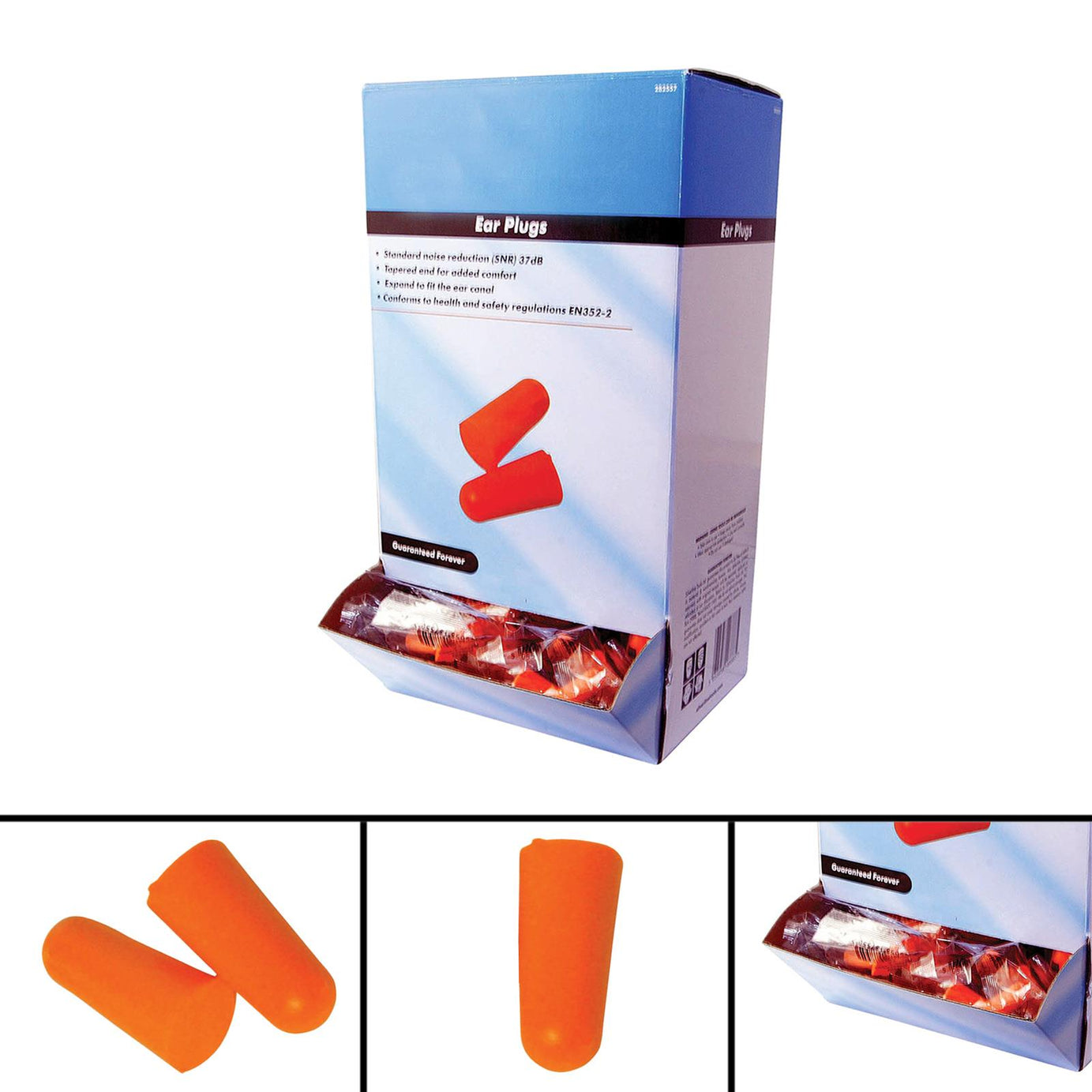200Pk Ear Plugs SNR 37dB Disposable Hygienic Ear Plugs High Quality New