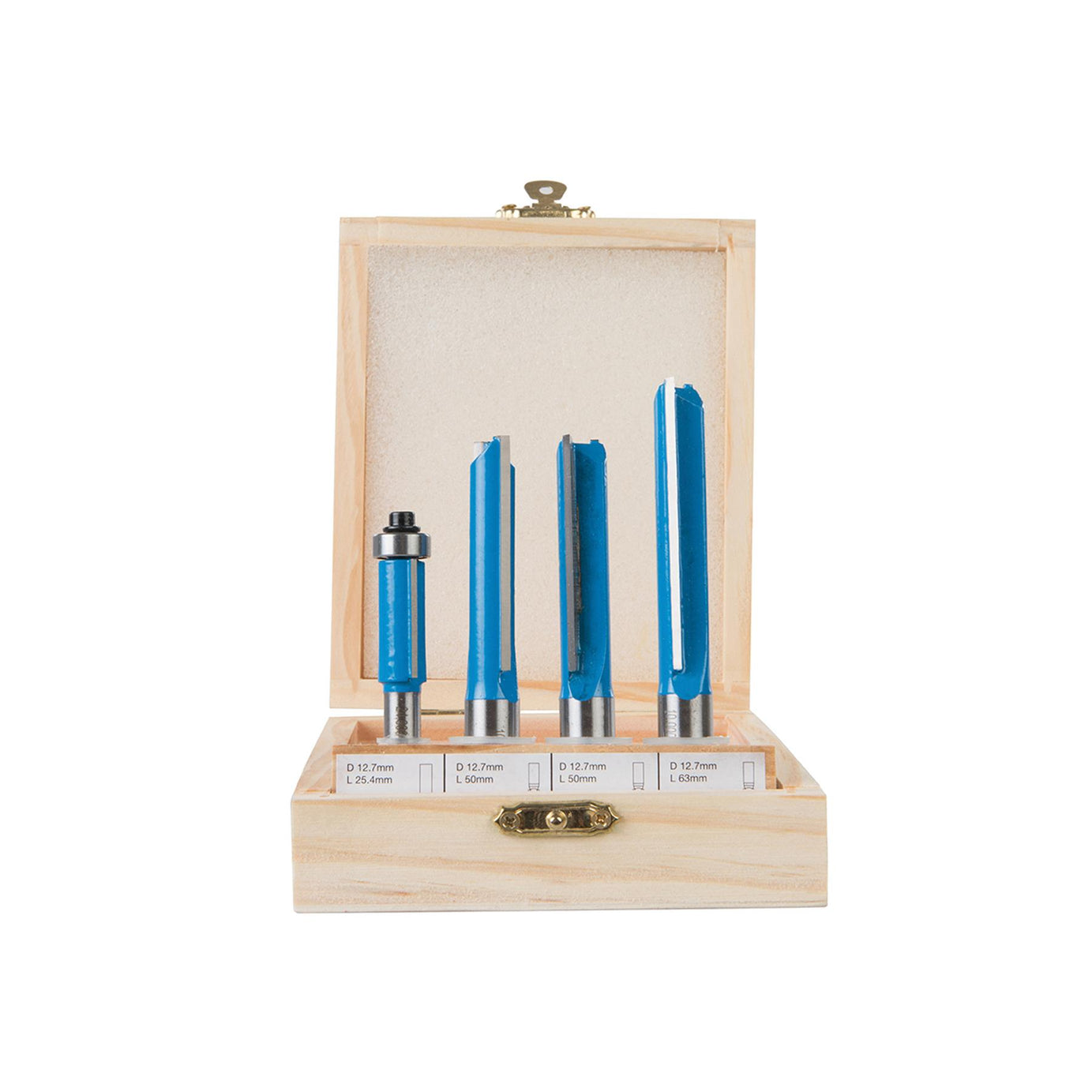 4 Pce Kitchen Router Bit Set 12 & 8mm Routing Router Sets Heavy Duty Kit
