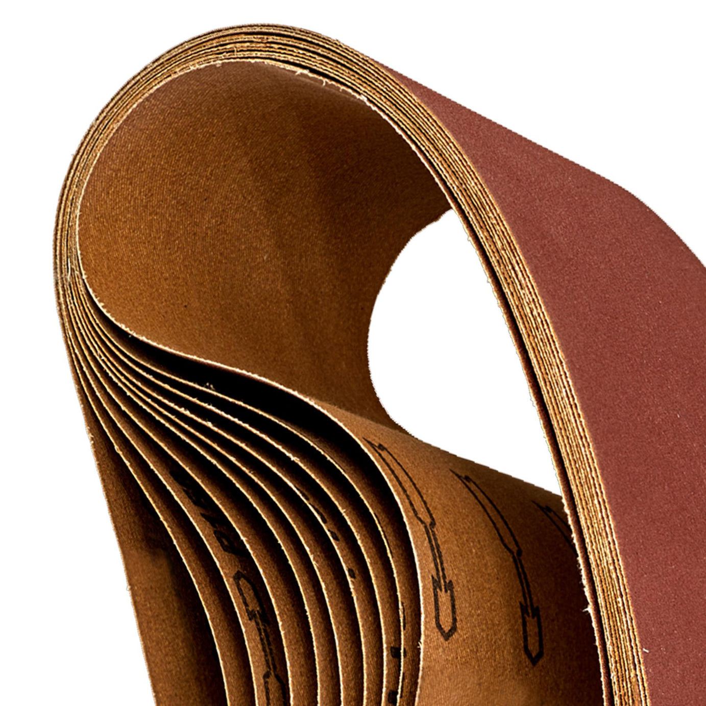 Sanding Belt 100 x 620mm 120Grit - Pack of 10.Aluminium oxide resin bonded Sealey