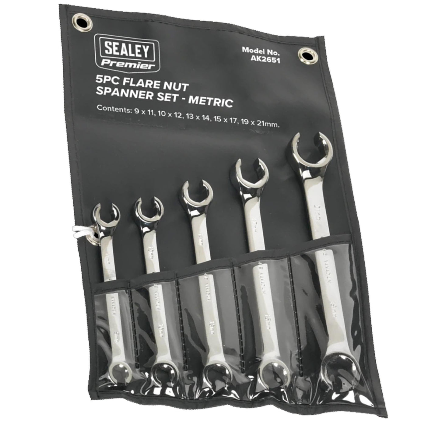 Sealey Flare Nut Spanner Set 5pc Metric