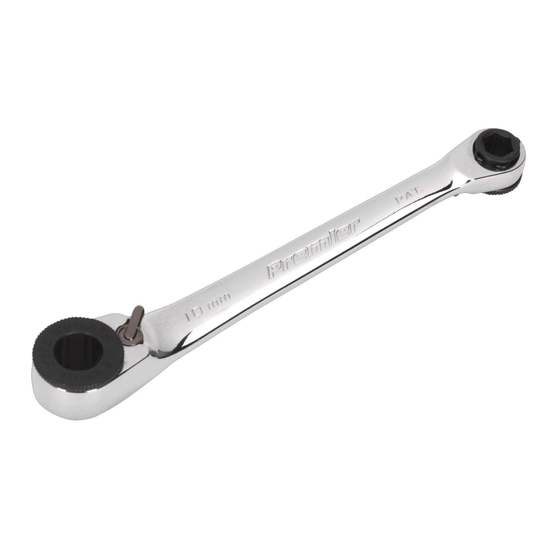 Sealey Ratchet Spanner Reversible 1/4"Hex x 10mm Hex